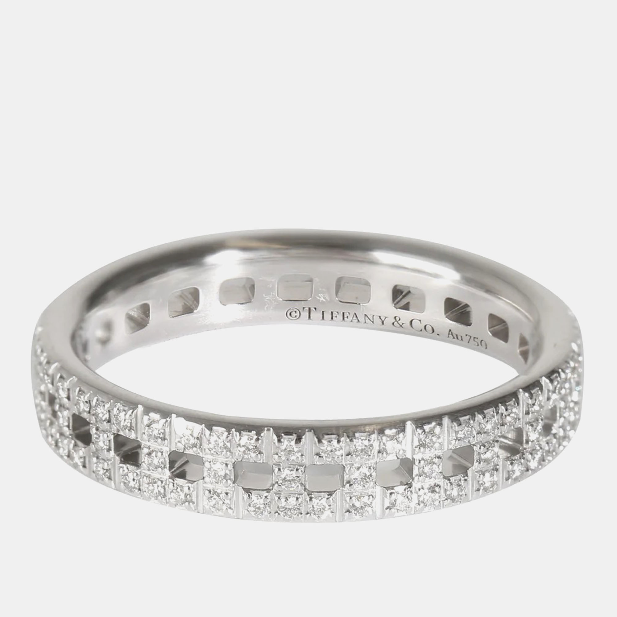 

Tiffany & Co. 18k White Gold Tiffany True Band 0.23 CTW