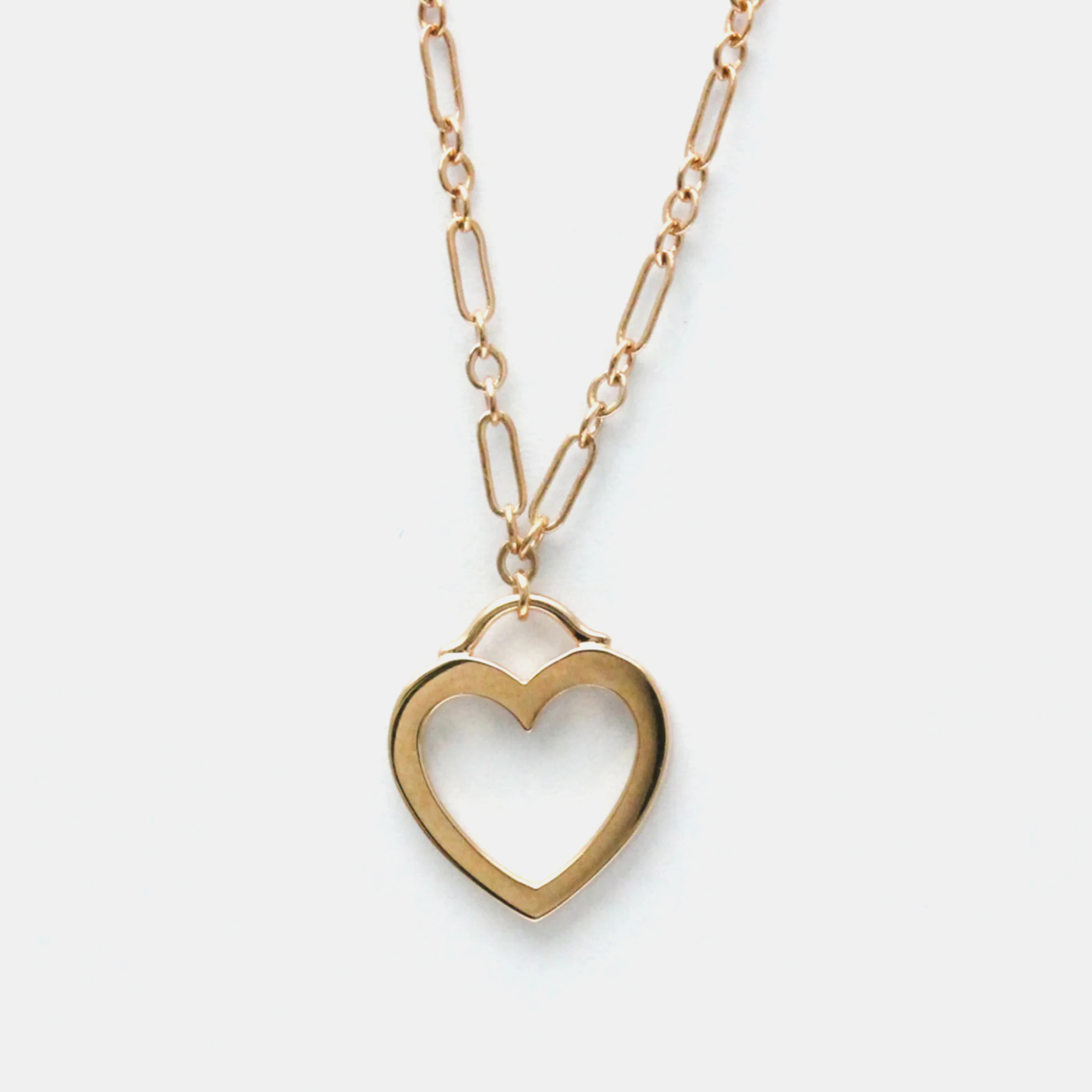 

Tiffany & Co. 18K Rose Gold Sentimental Heart Pendant Necklace