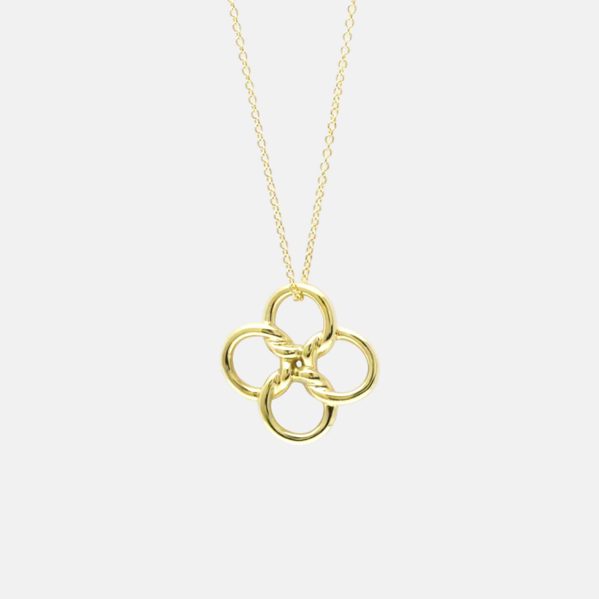 

Tiffany & Co. 18K Yellow Gold Quadrofolio Clover Pendant Necklace