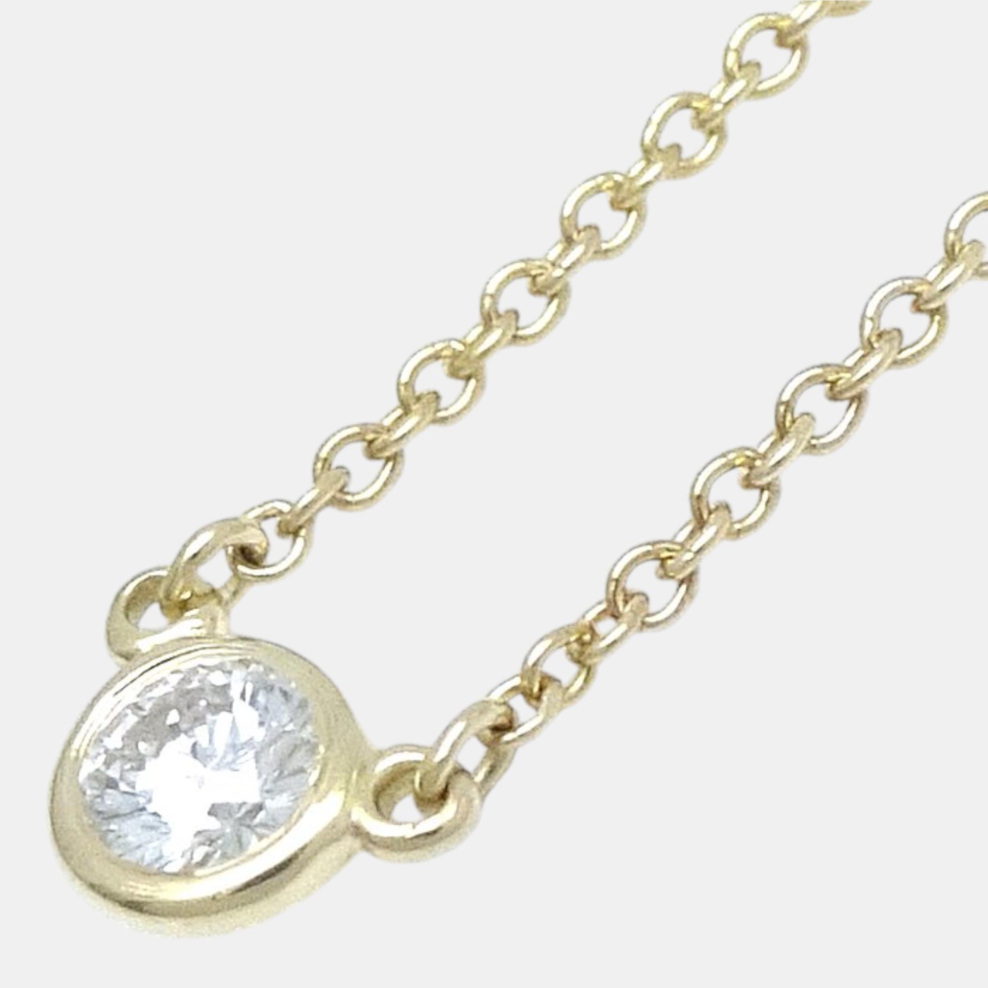 

Tiffany & Co. 18K Yellow Gold Diamond Elsa Peretti Necklace