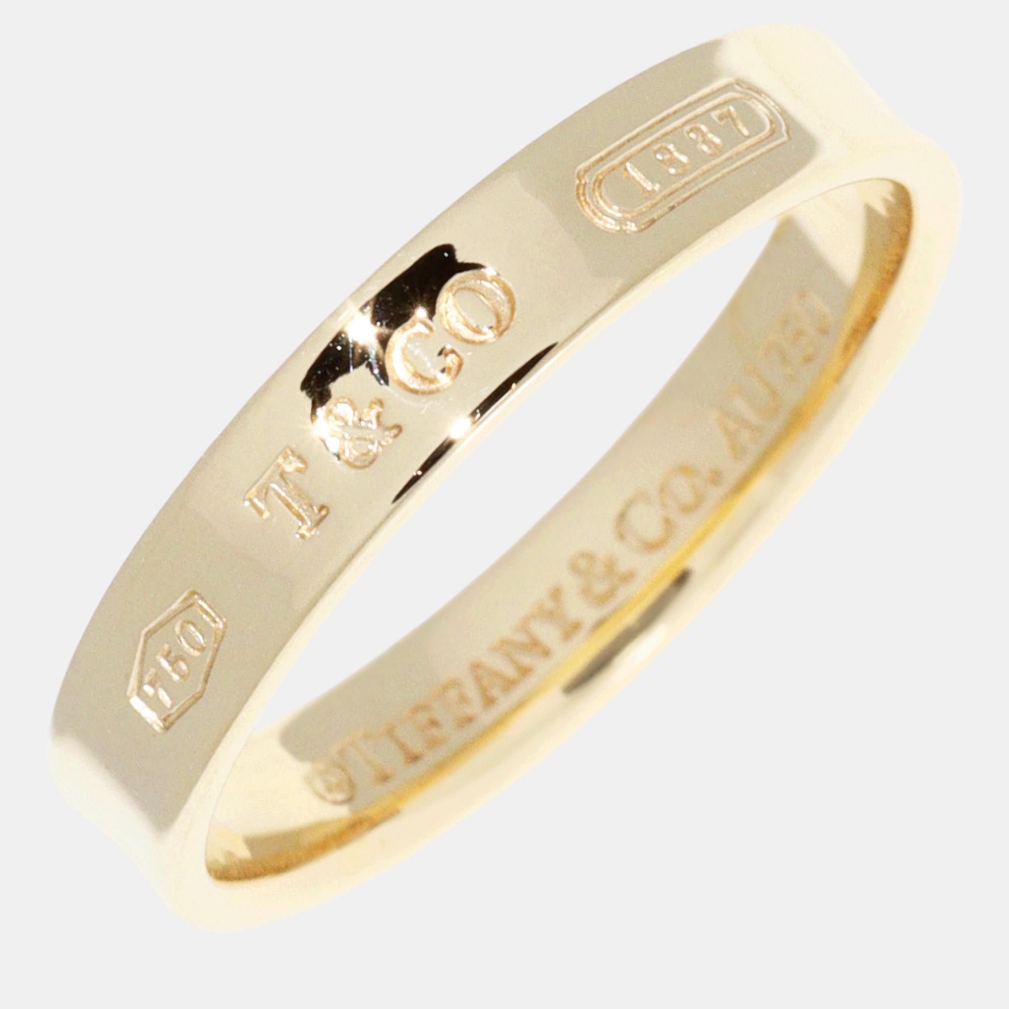 

Tiffany & Co. 18K Yellow Gold 1837 Band Ring EU 54