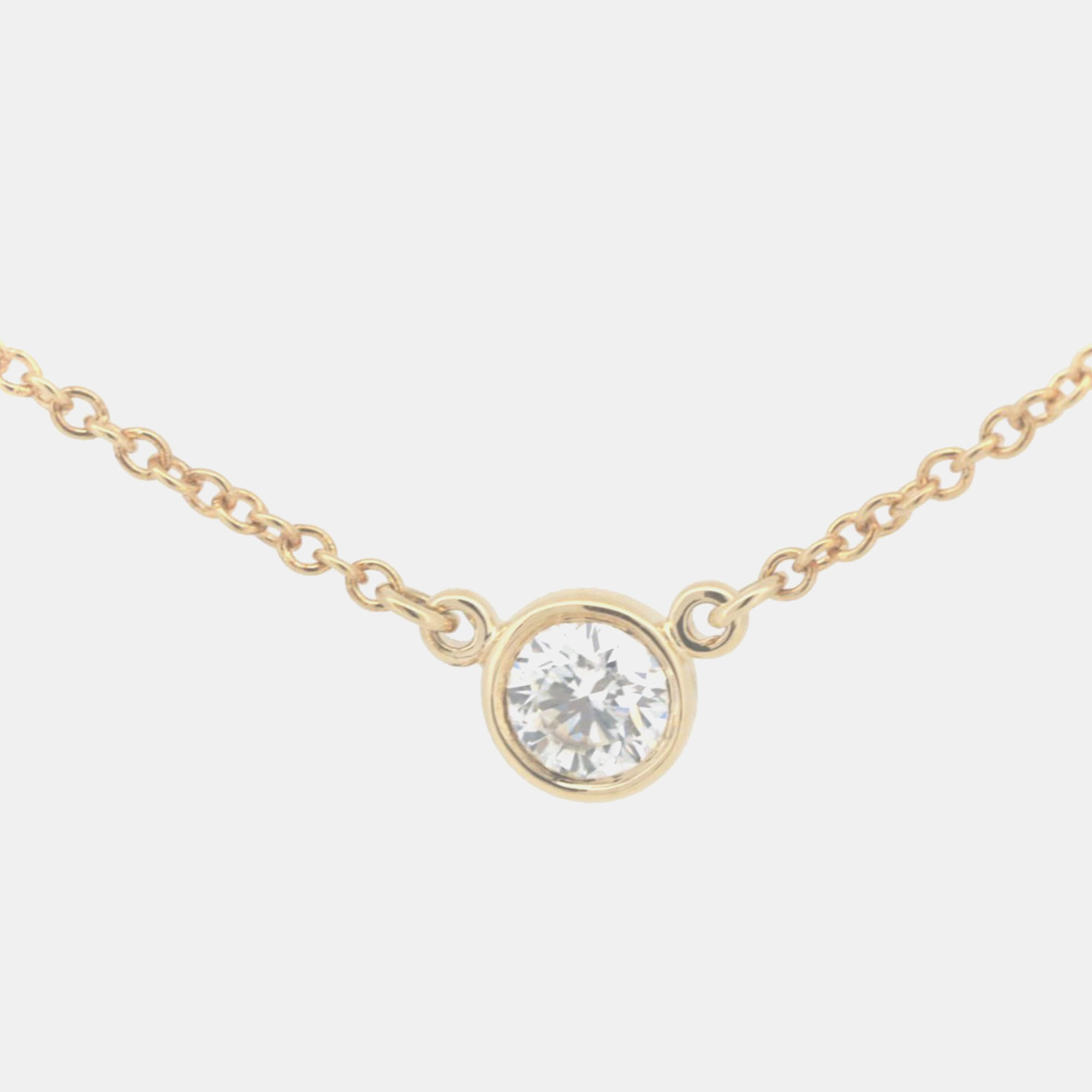 

Tiffany & Co. Tiffany & Co. 18K Yellow Gold and Diamond Elsa Peretti Diamonds By The Yard Pendant Necklace