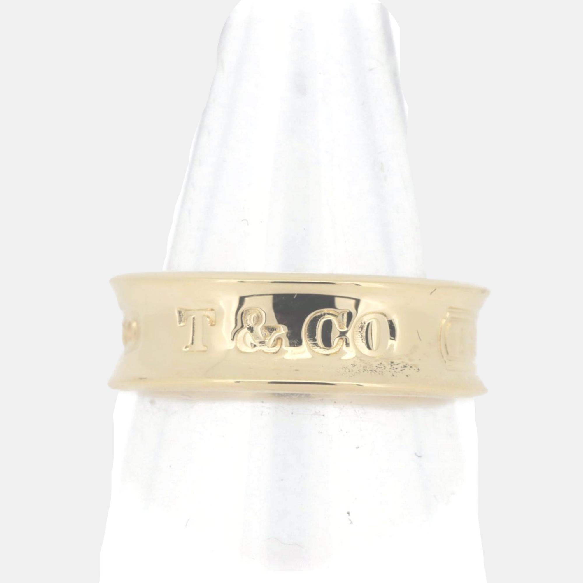 

Tiffany & Co. 18K Yellow Gold 1837 Banf Ring EU 49