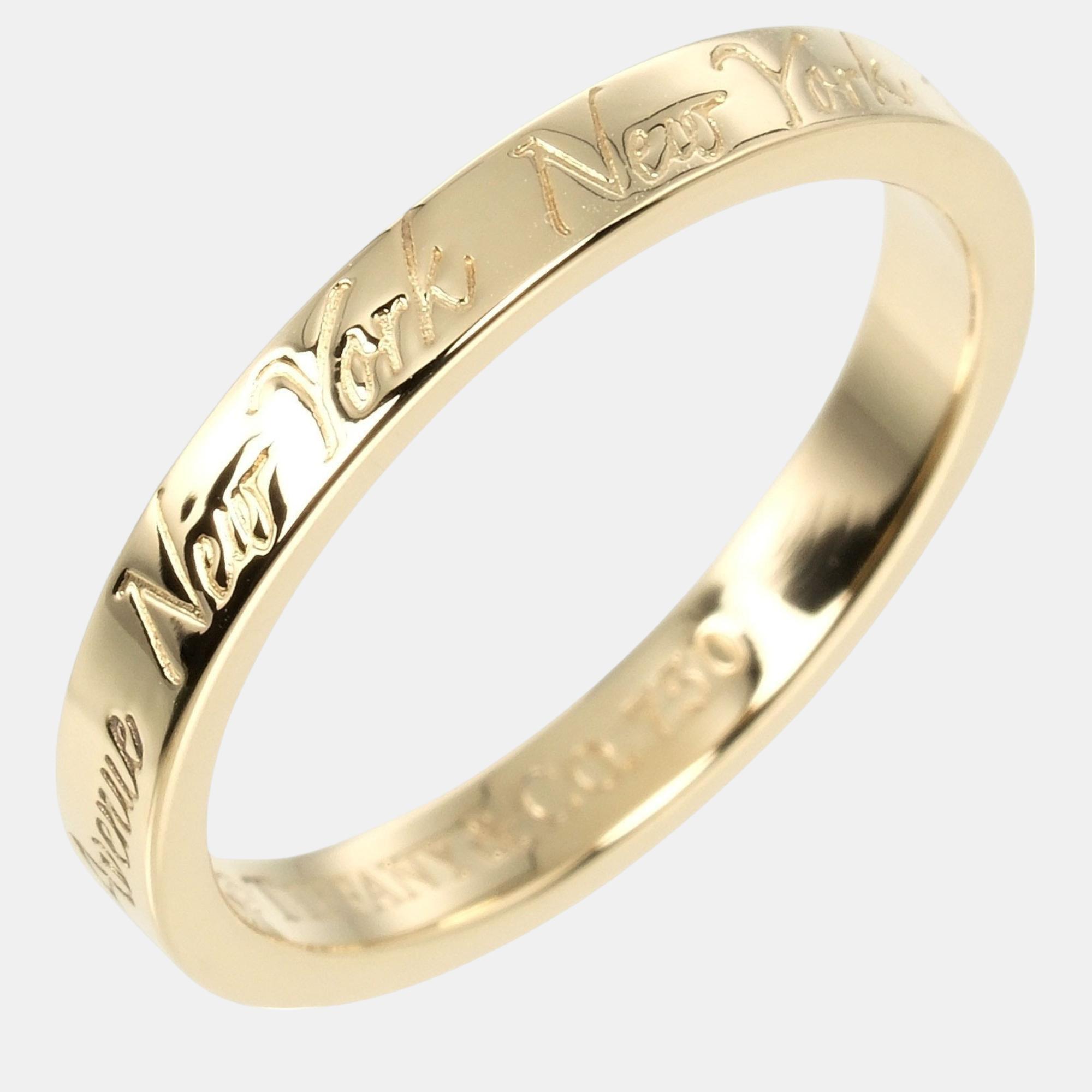 

Tiffany & Co Notes Ring 18K Yellow Gold Gold Metal