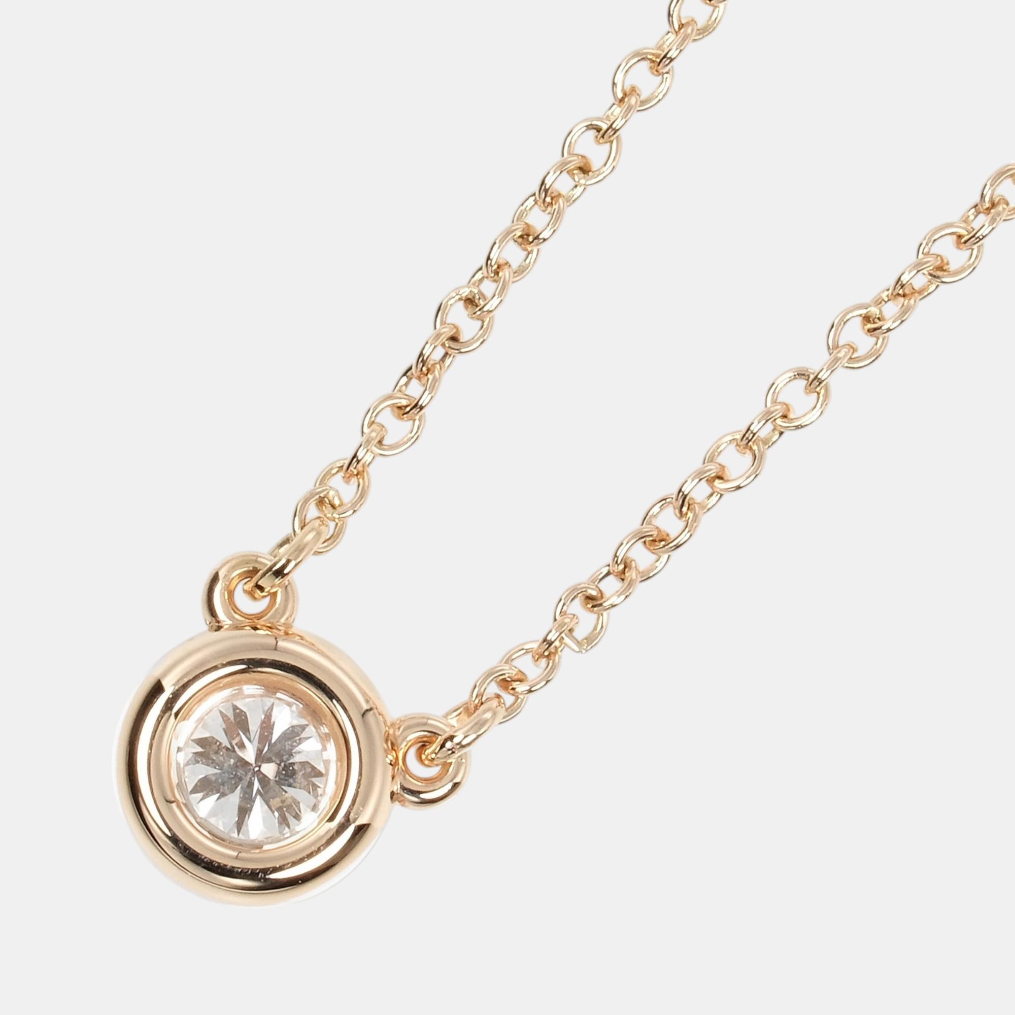 

Tiffany & Co 18K Rose Gold Diamonds By the Yard Necklace