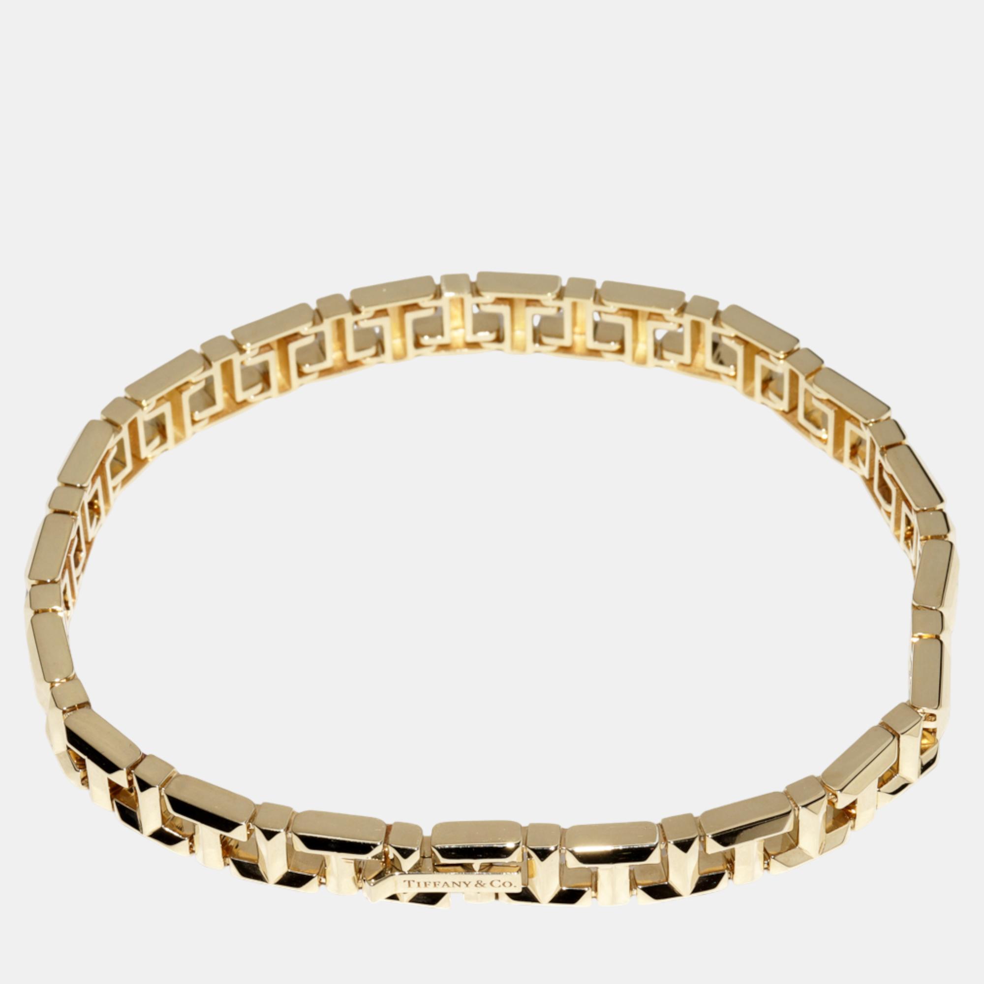 

Tiffany & Co. 18K YG T True Narrow Bracelet  Gold Metal