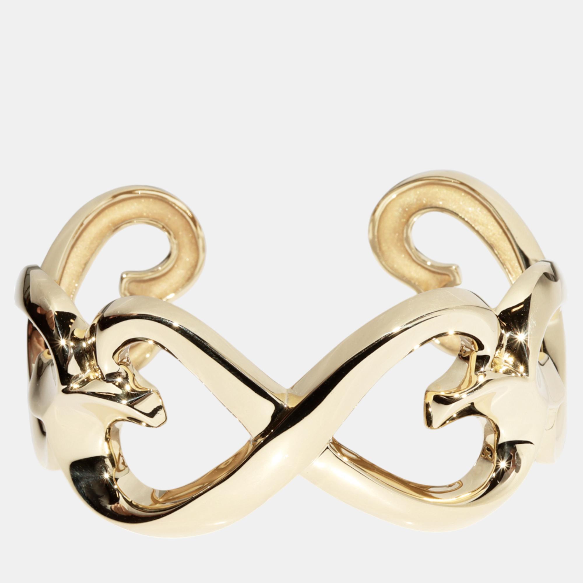 

Tiffany & Co. Paloma Picasso Loving Heart Bracelet Gold Metal