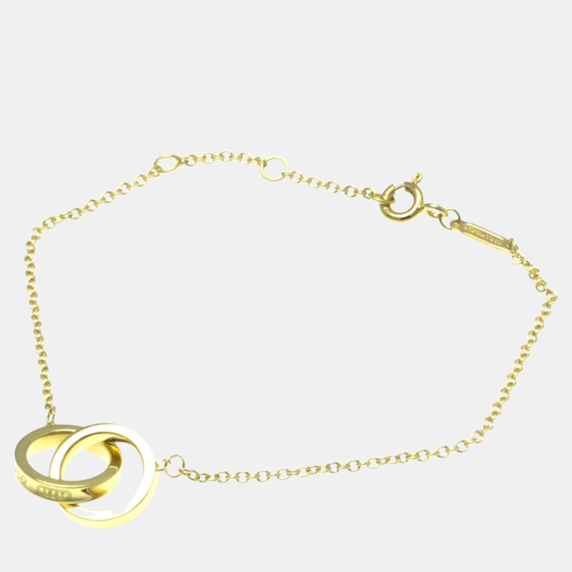 

Tiffany & Co. 18K Yellow Gold Interlocking Circles Chain Bracelet