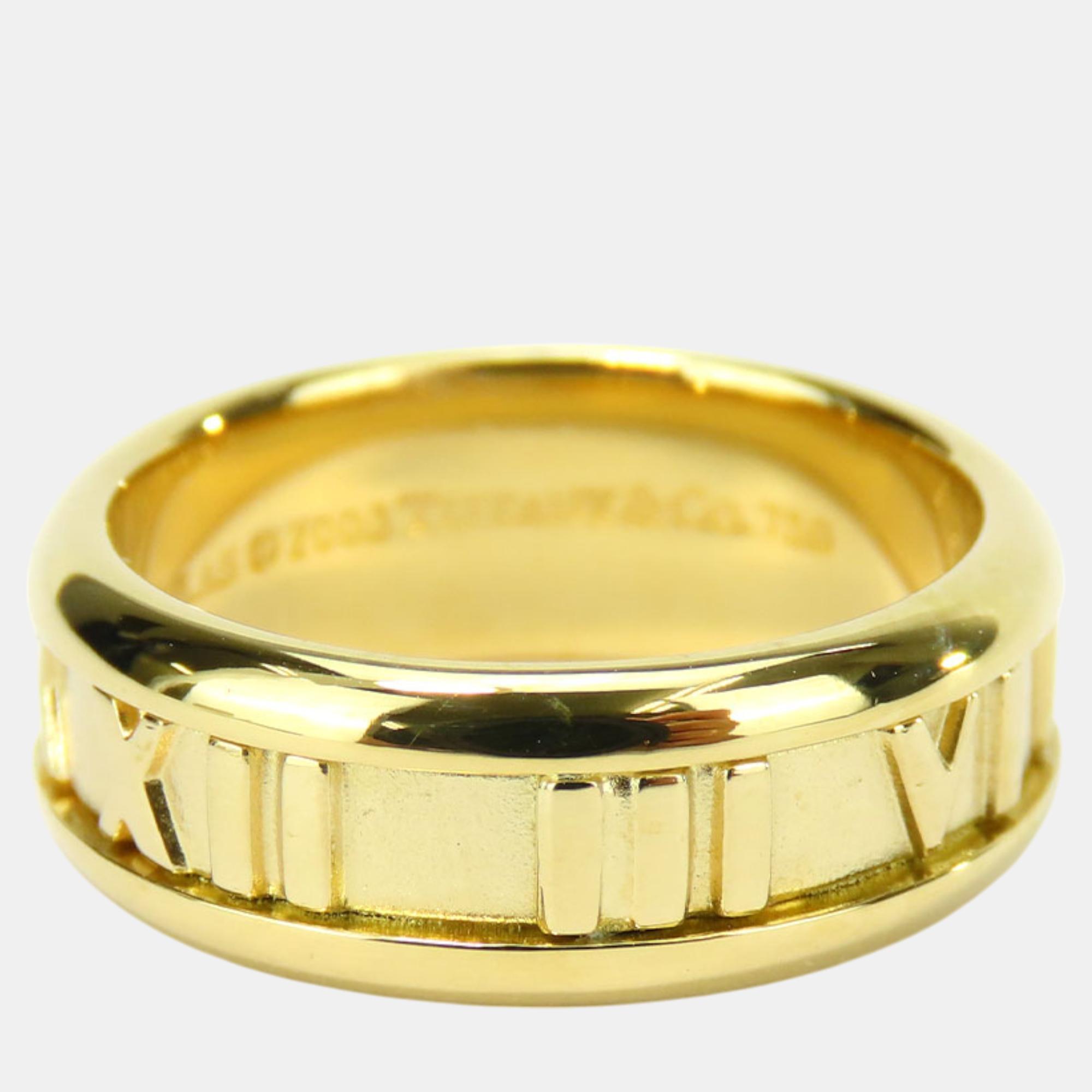 

Tiffany & Co Atlas 18K Yellow Gold Ring EU 51