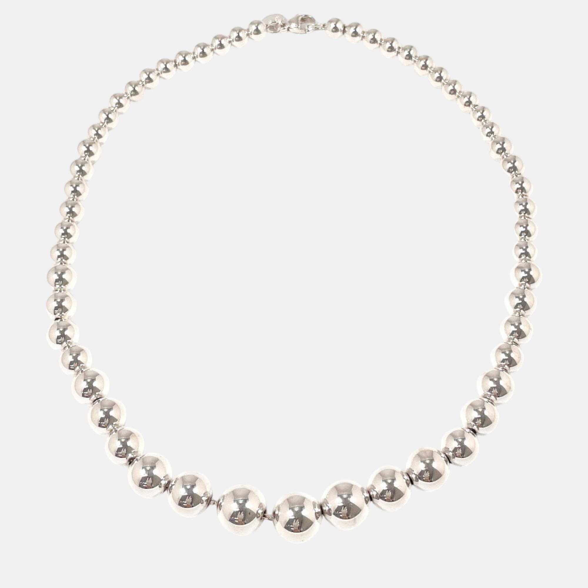 

Tiffany & Co Silver Graduated Ball Necklace