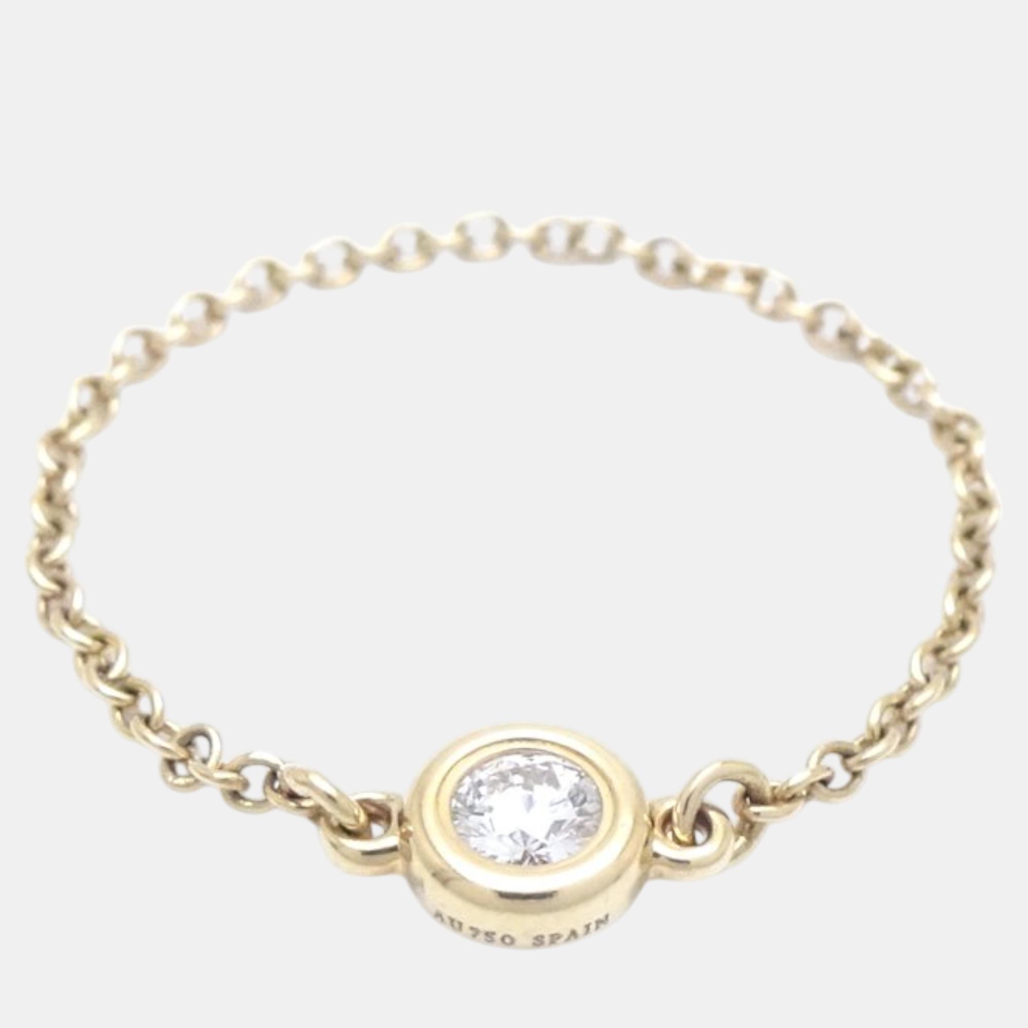 

Tiffany & Co Diamond Ring 18K Yellow Gold