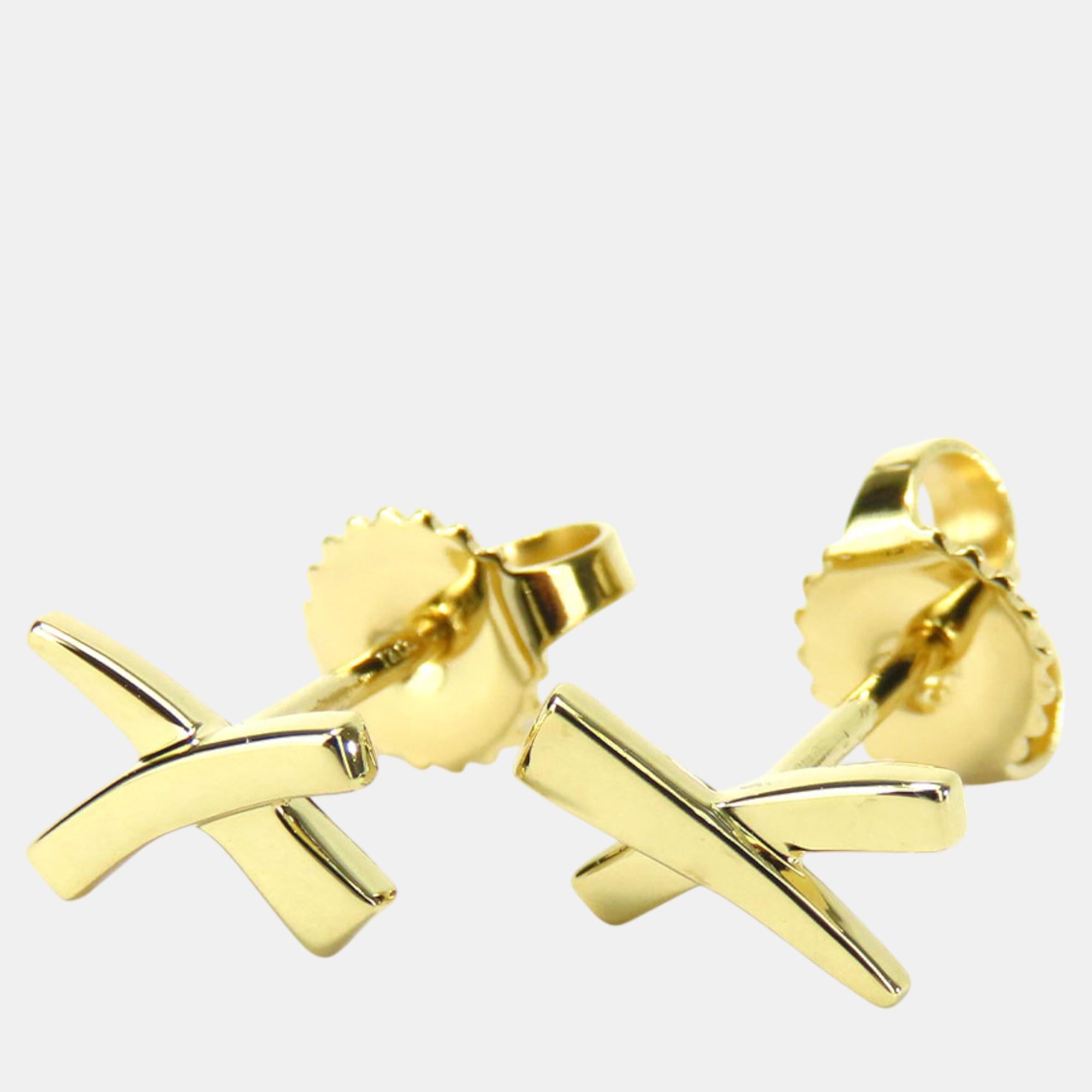 

Tiffany & Co 18K Yellow Gold Kiss Earrings