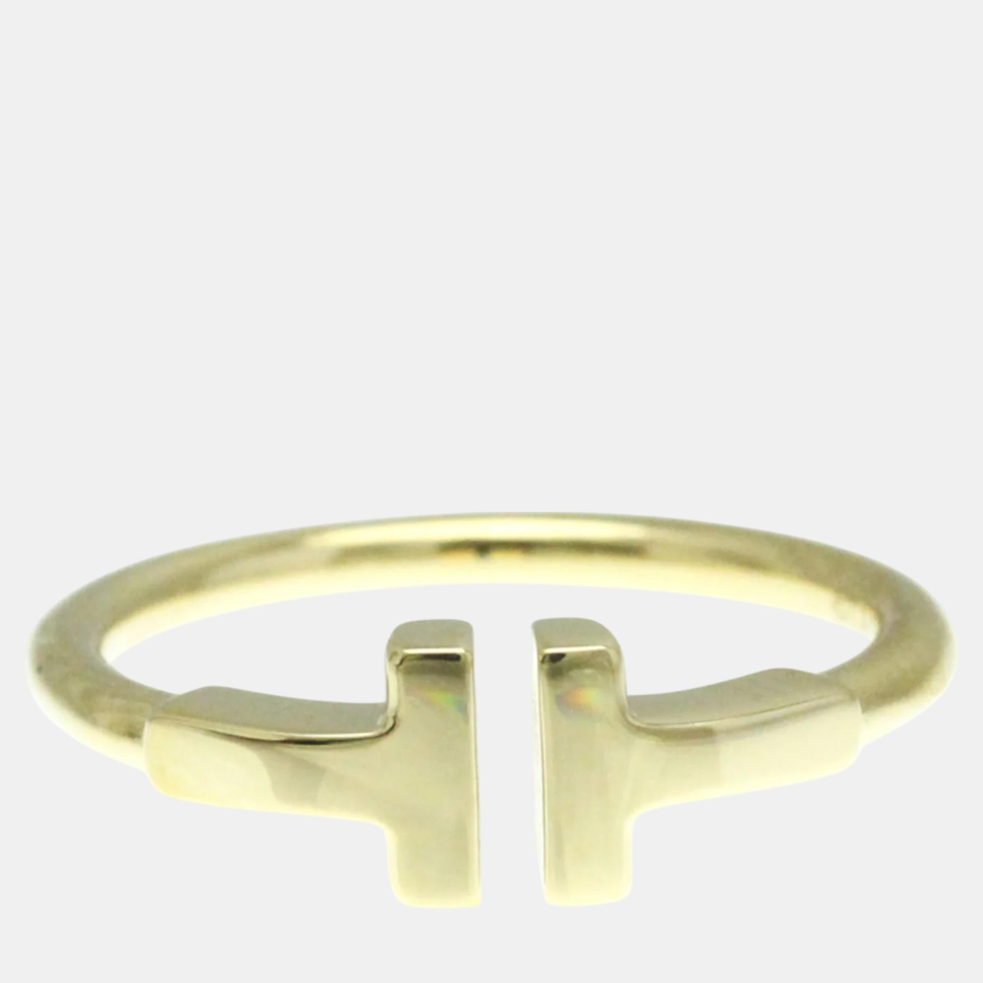 

Tiffany & Co. 18K Yellow Gold T Band Ring EU 51