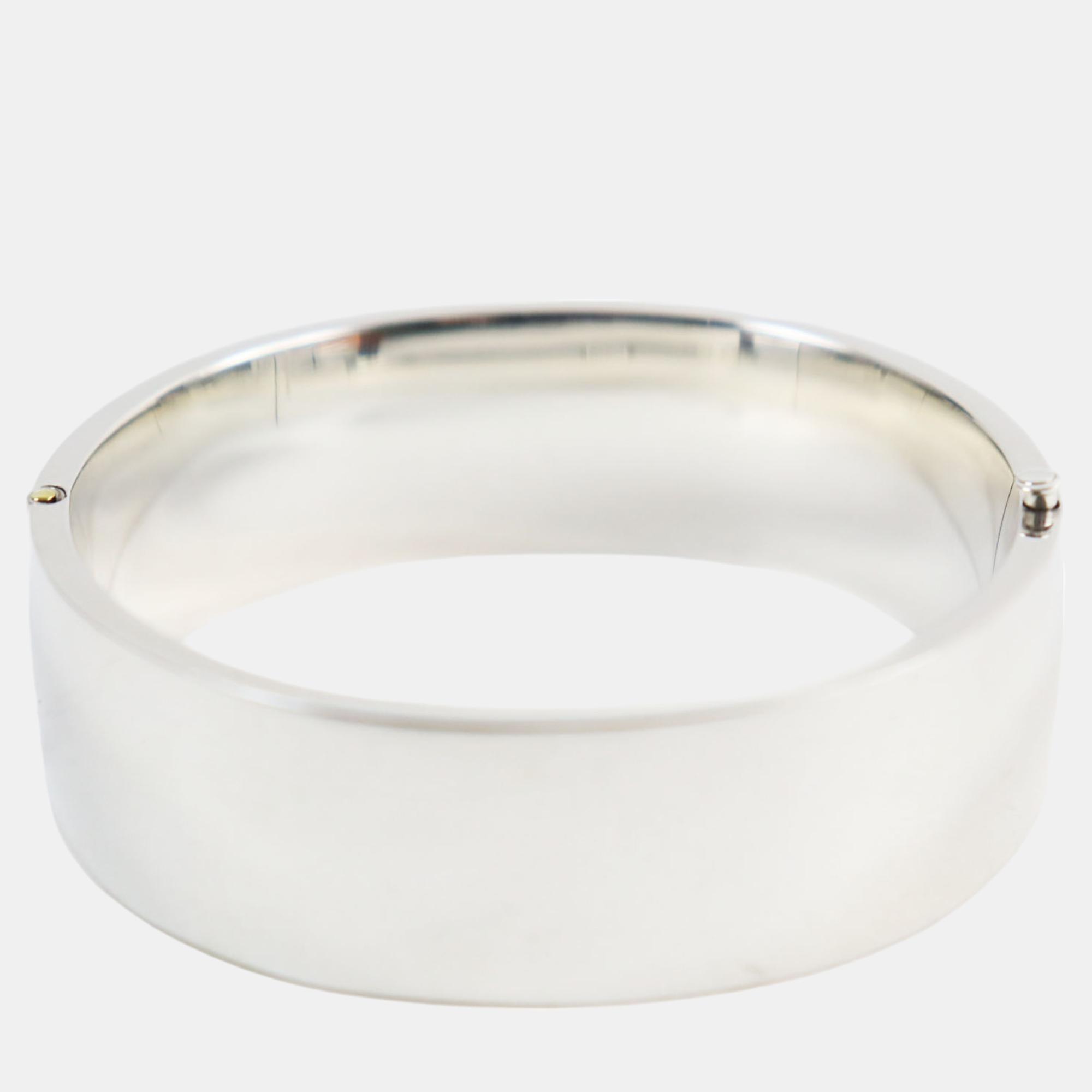 Tiffany & Co. Silver Ruby, Diamond, Sapphire Vintage 3 Star Bangle Bracelet 