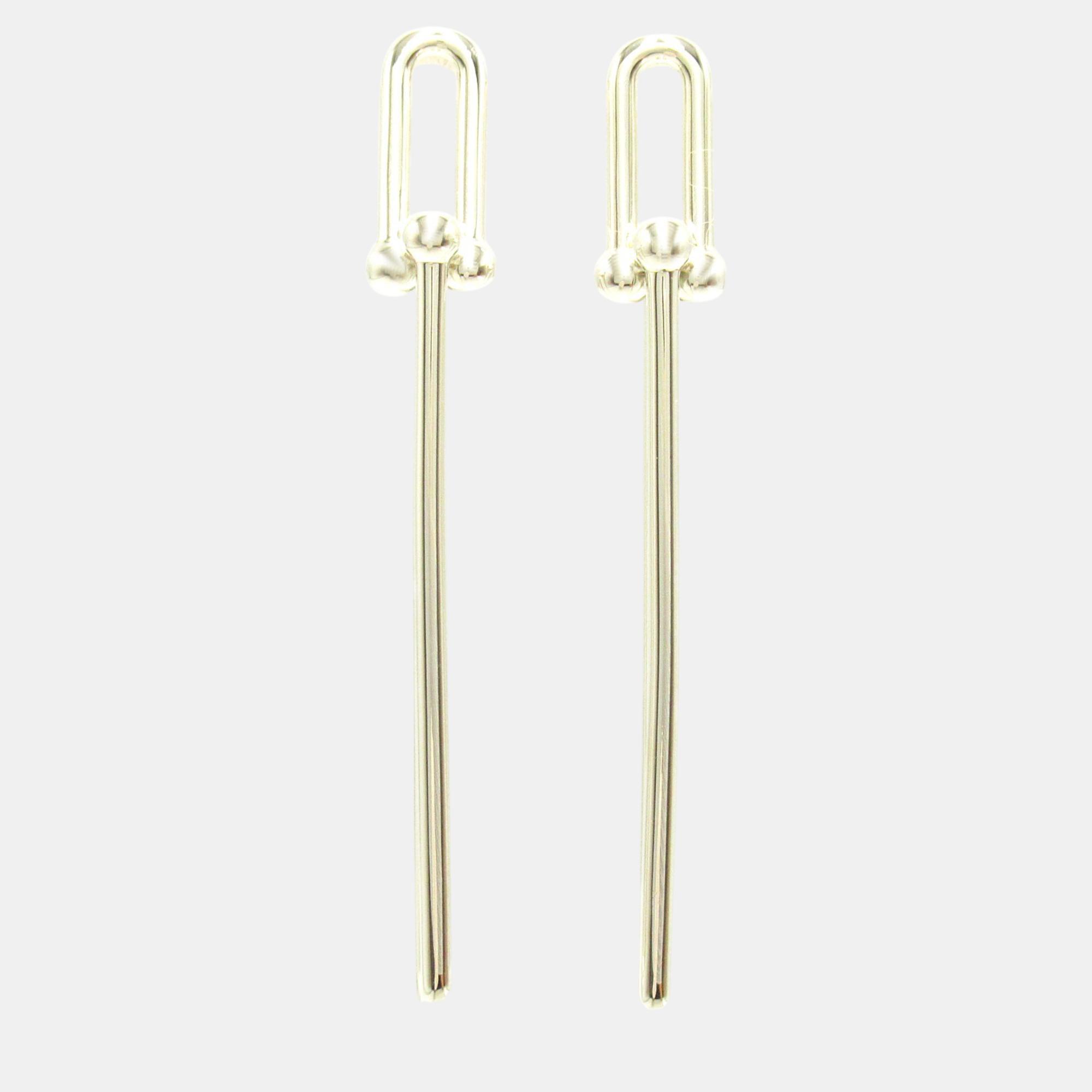 

Tiffany & Co. Silver 925 Hardware Long Link Earrings Silver Metal