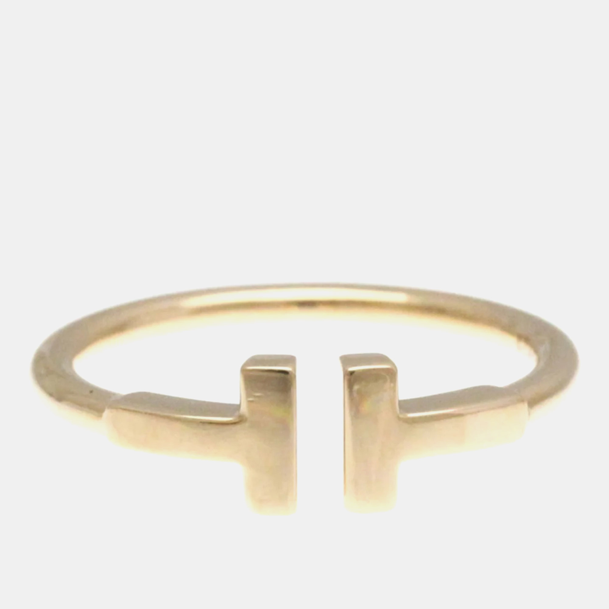 

Tiffany & Co. 18K Rose Gold T Wire Band Ring EU 52