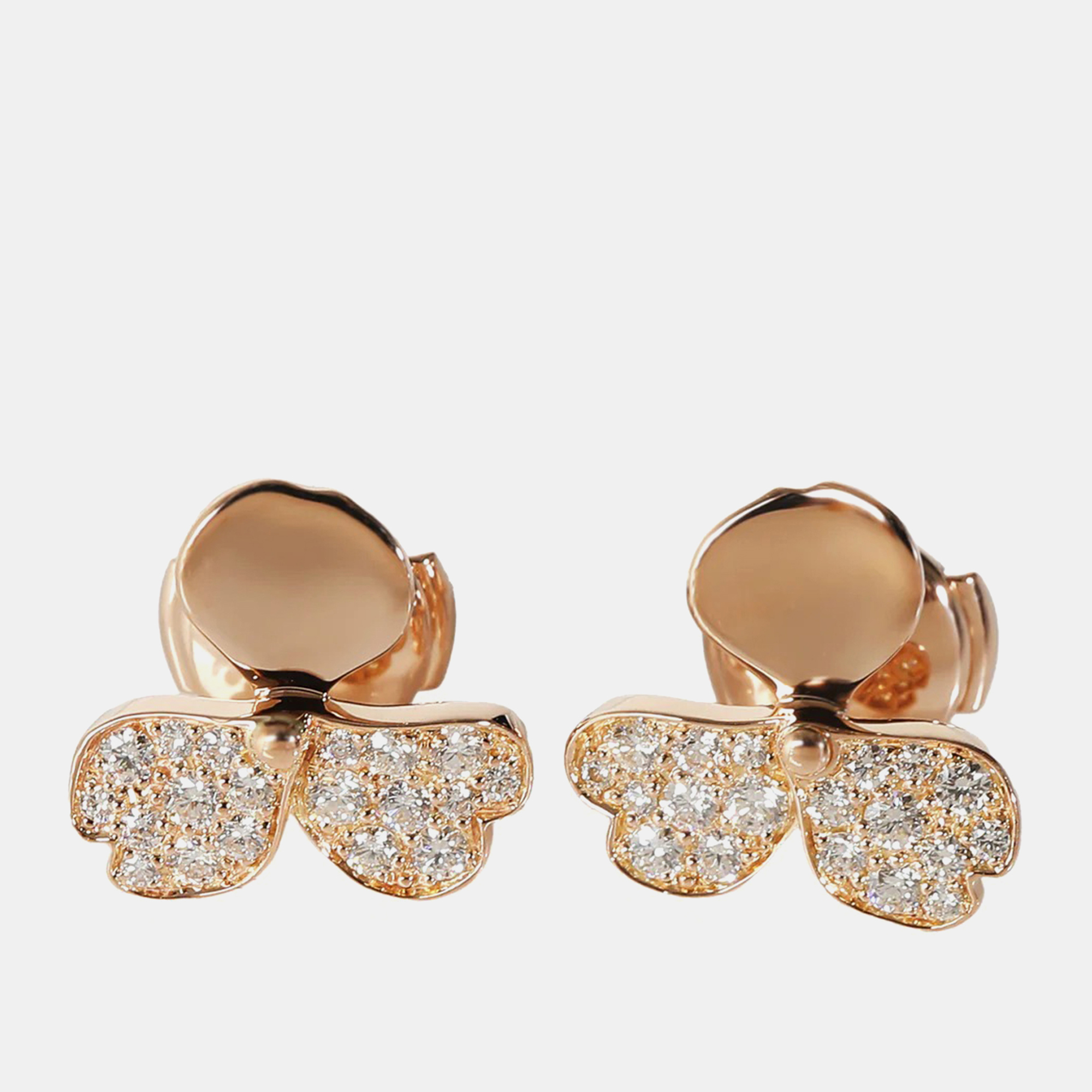 

Tiffany & Co. 18k Rose Gold 0.3 CTW Paper Flowers Earrings