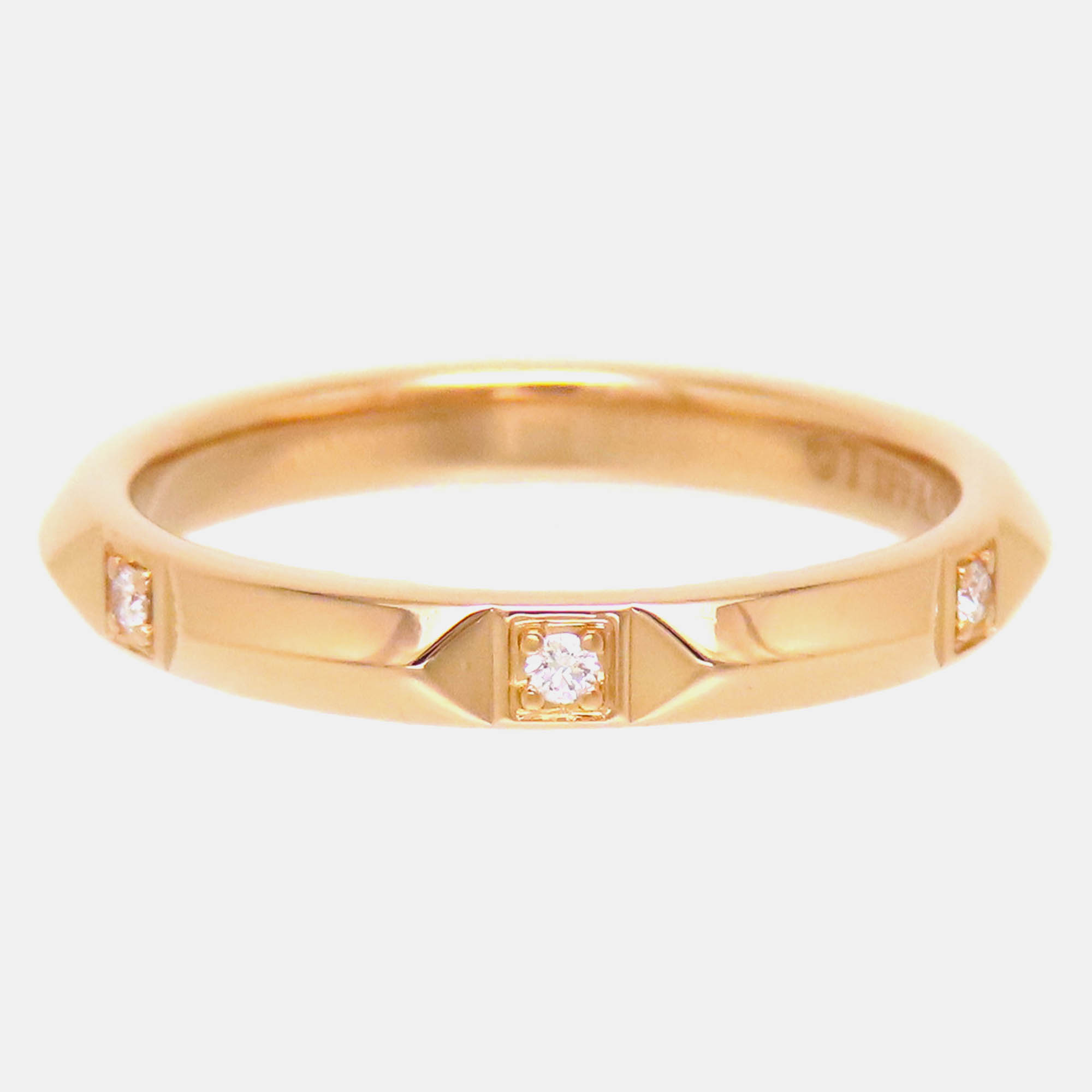 

Tiffany & Co. 18K Rose Gold and Diamond True Band Ring EU 52.5