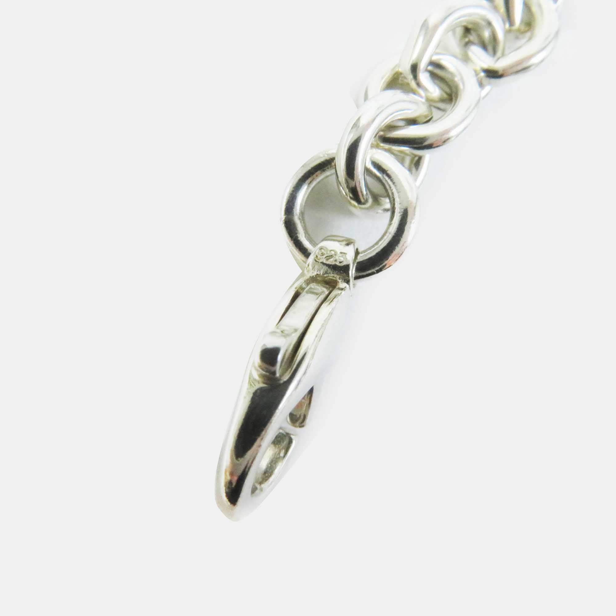 Tiffany & Co Ag925 Oval Tag Necklace Silver Metal 