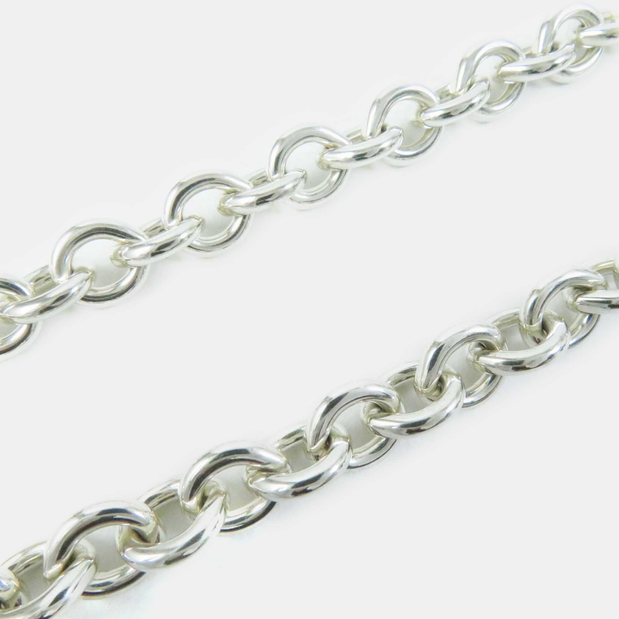 Tiffany & Co Ag925 Oval Tag Necklace Silver Metal 
