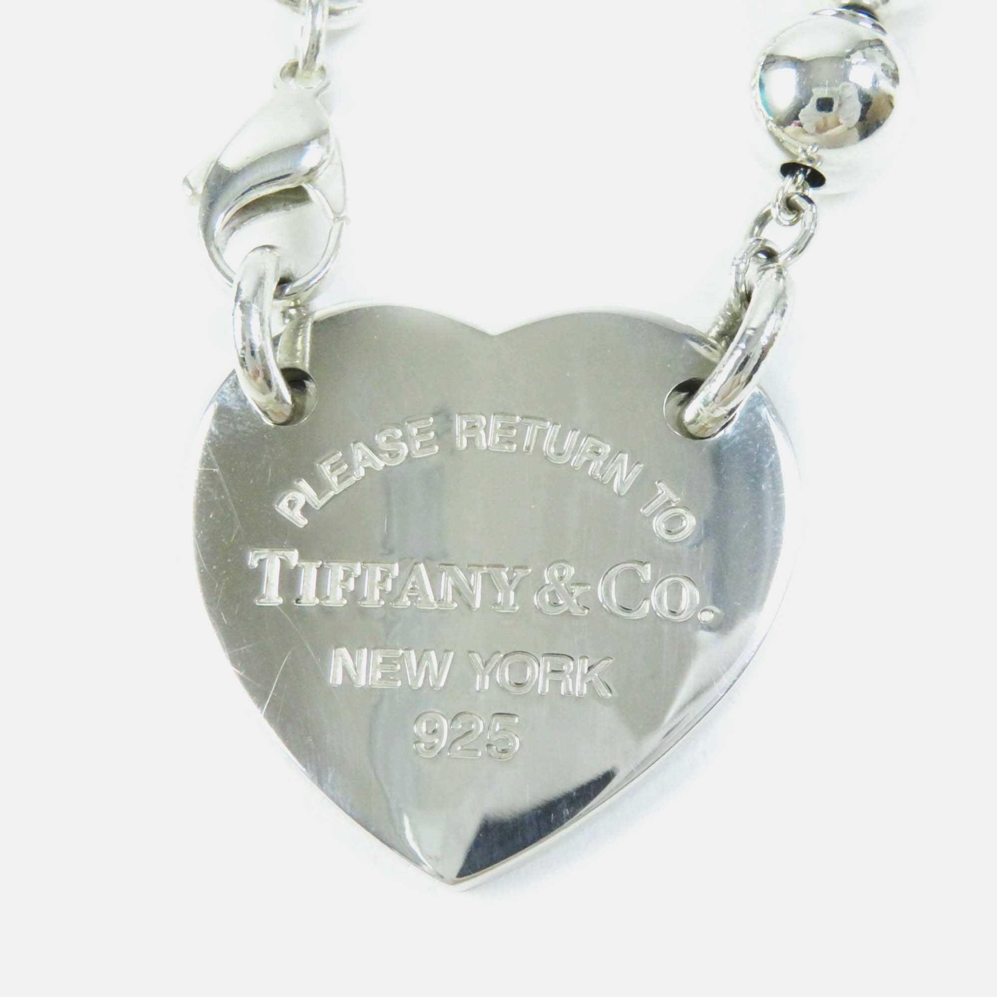 

Tiffany & Co Heart Tag Wrap Necklace Ag925 Silver Metal