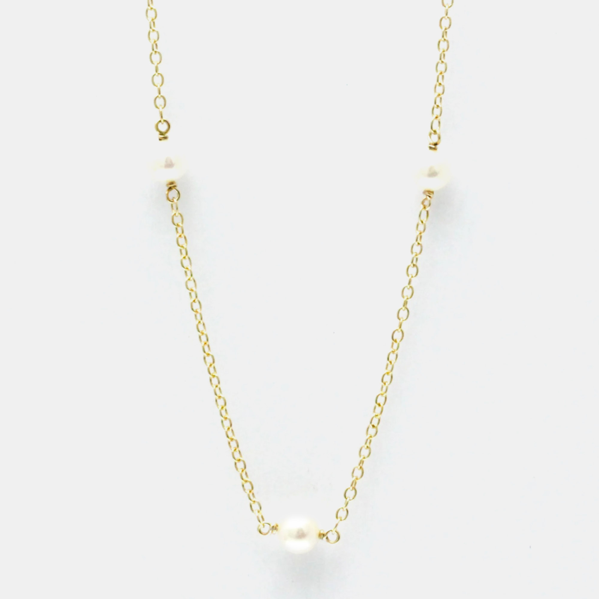 

Tiffany & Co. 18K Yellow Gold and Pearl Elsa Peretti Necklace