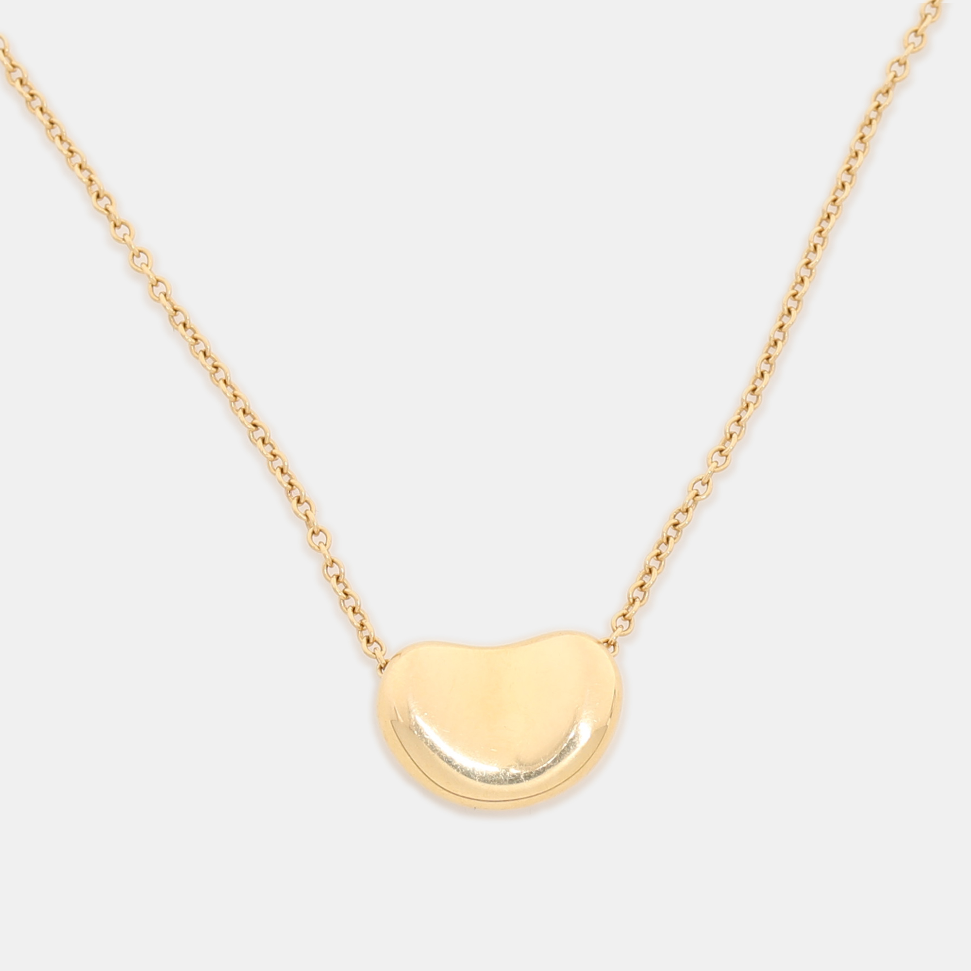 

Tiffany & Co. Elsa Peretti Bean 18k Yellow Gold Pendant Necklace