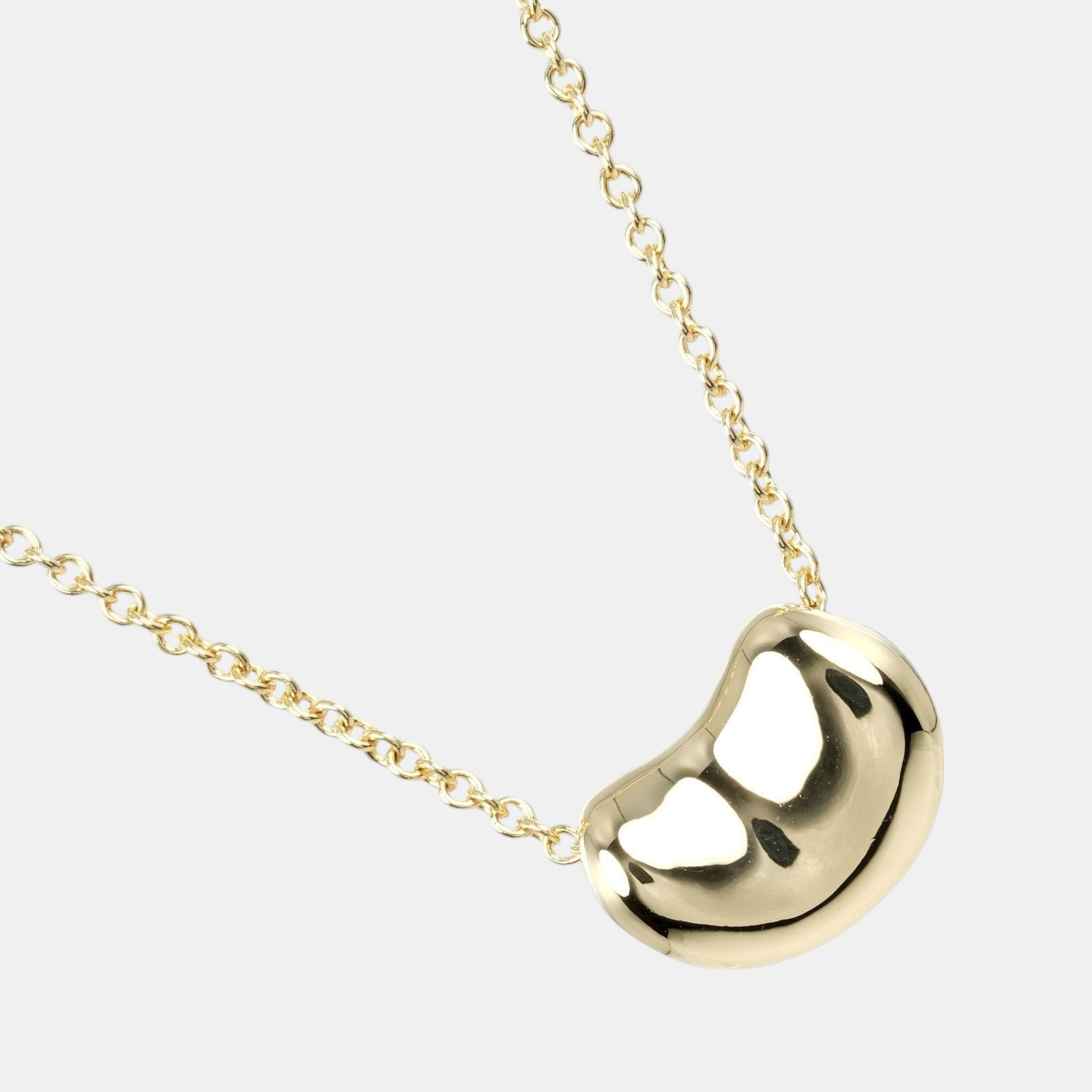 

Tiffany & Co. 18K Yellow Gold Bean Pendant Necklace