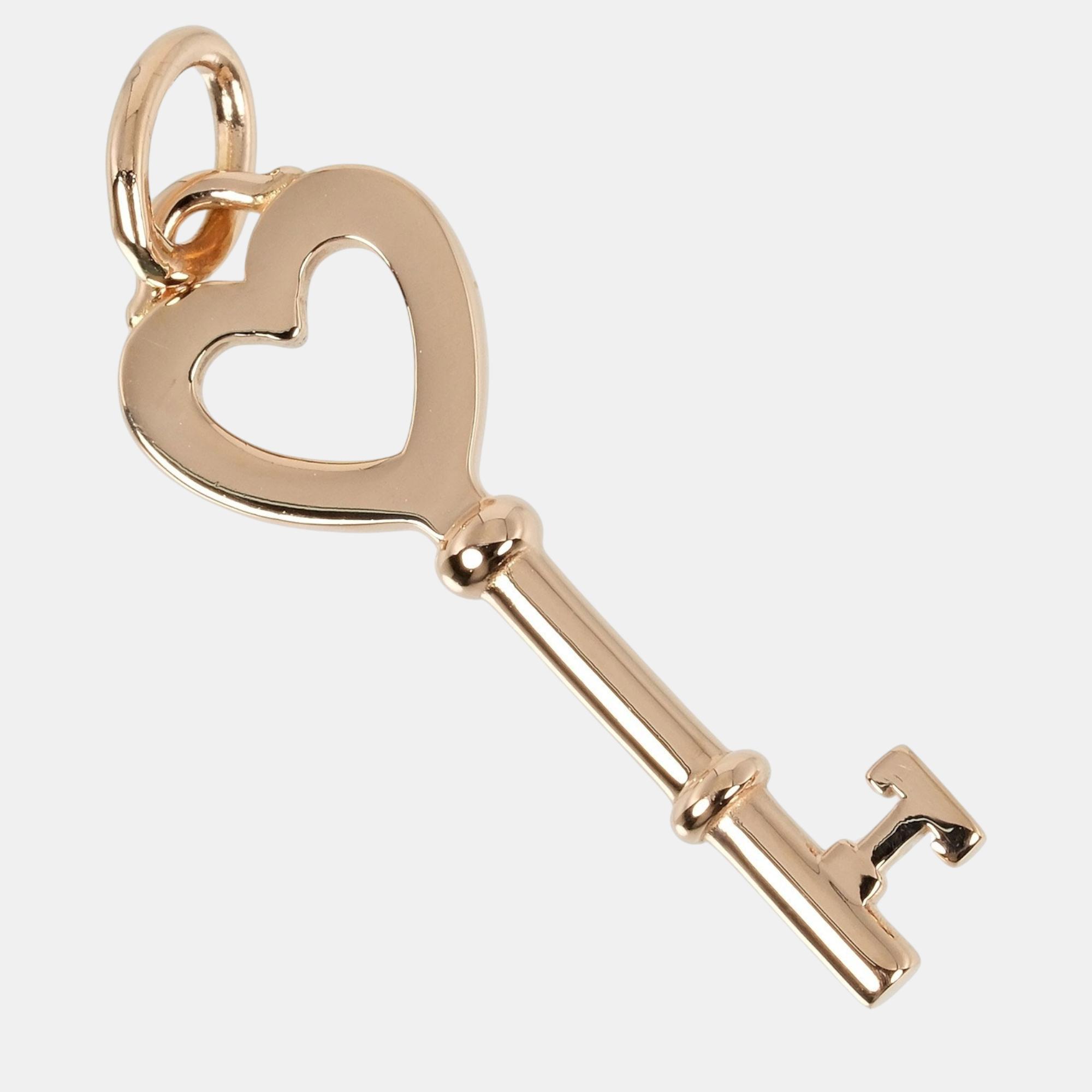 

Tiffany & Co. 18K Rose Gold Heart Key Pendant