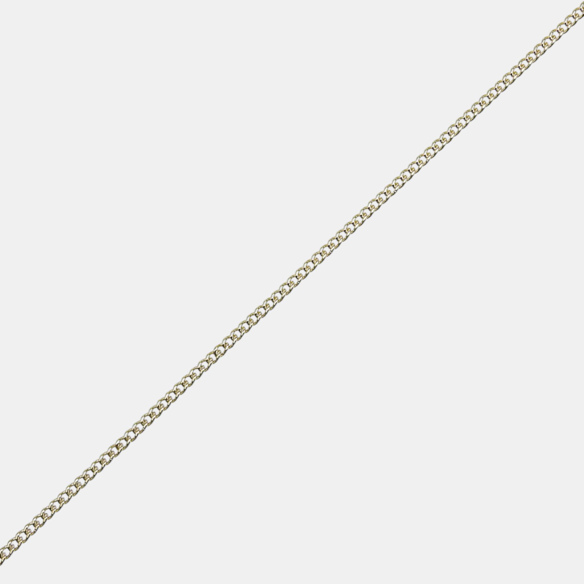 Tiffany & Co. 18K Yellow Gold Diamond Leaf Heart Necklace 