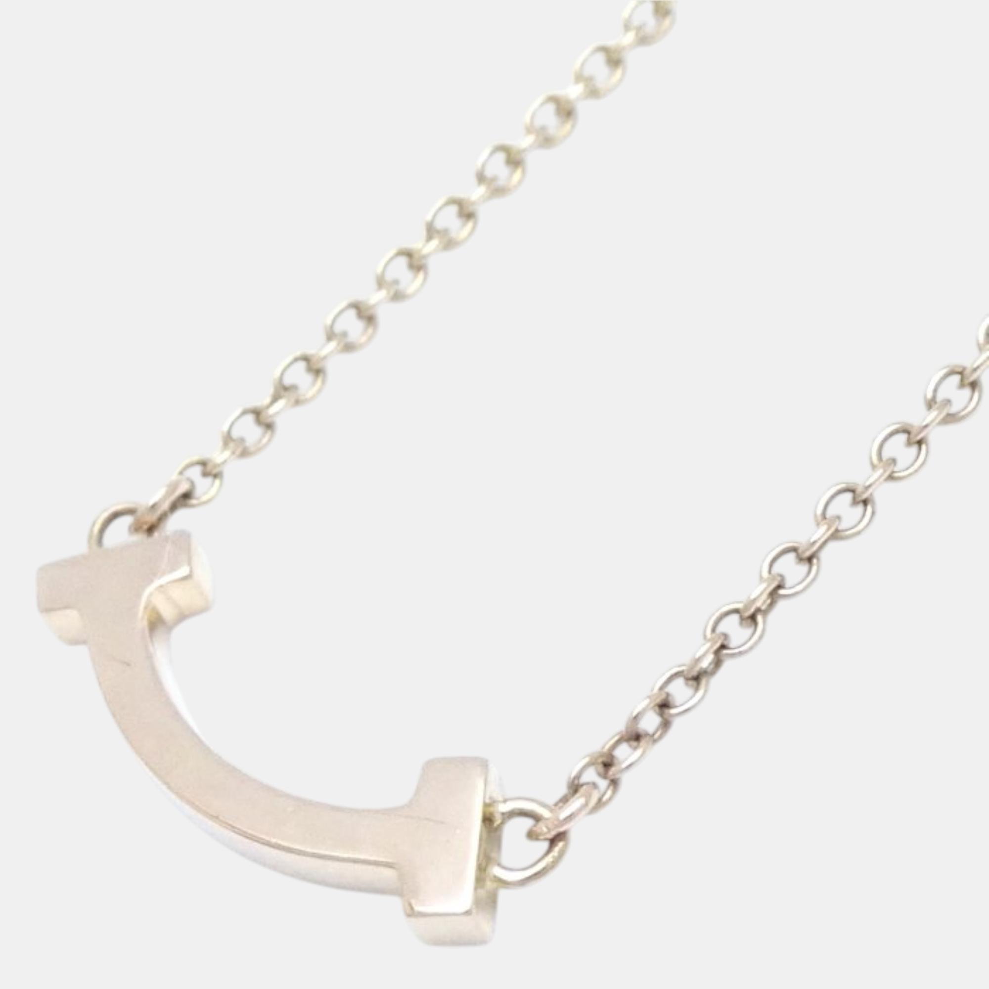 

Tiffany & Co. 18K Rose Gold Mini T Smile Necklace