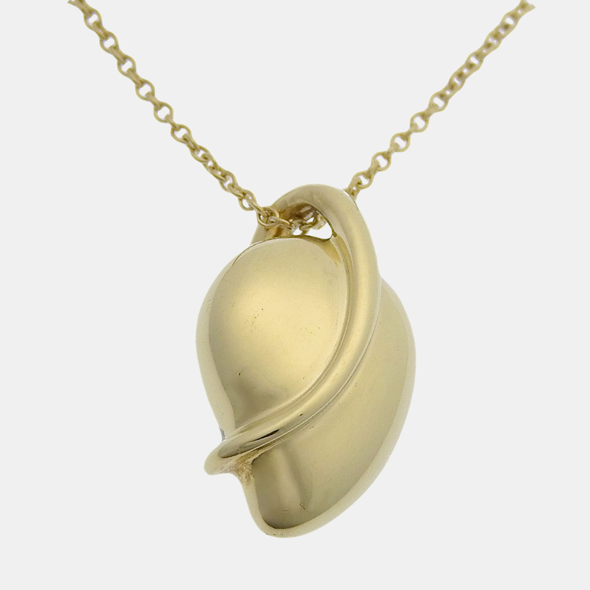 

Tiffany & Co. 18K Yellow Gold Leaf Pendant Necklace