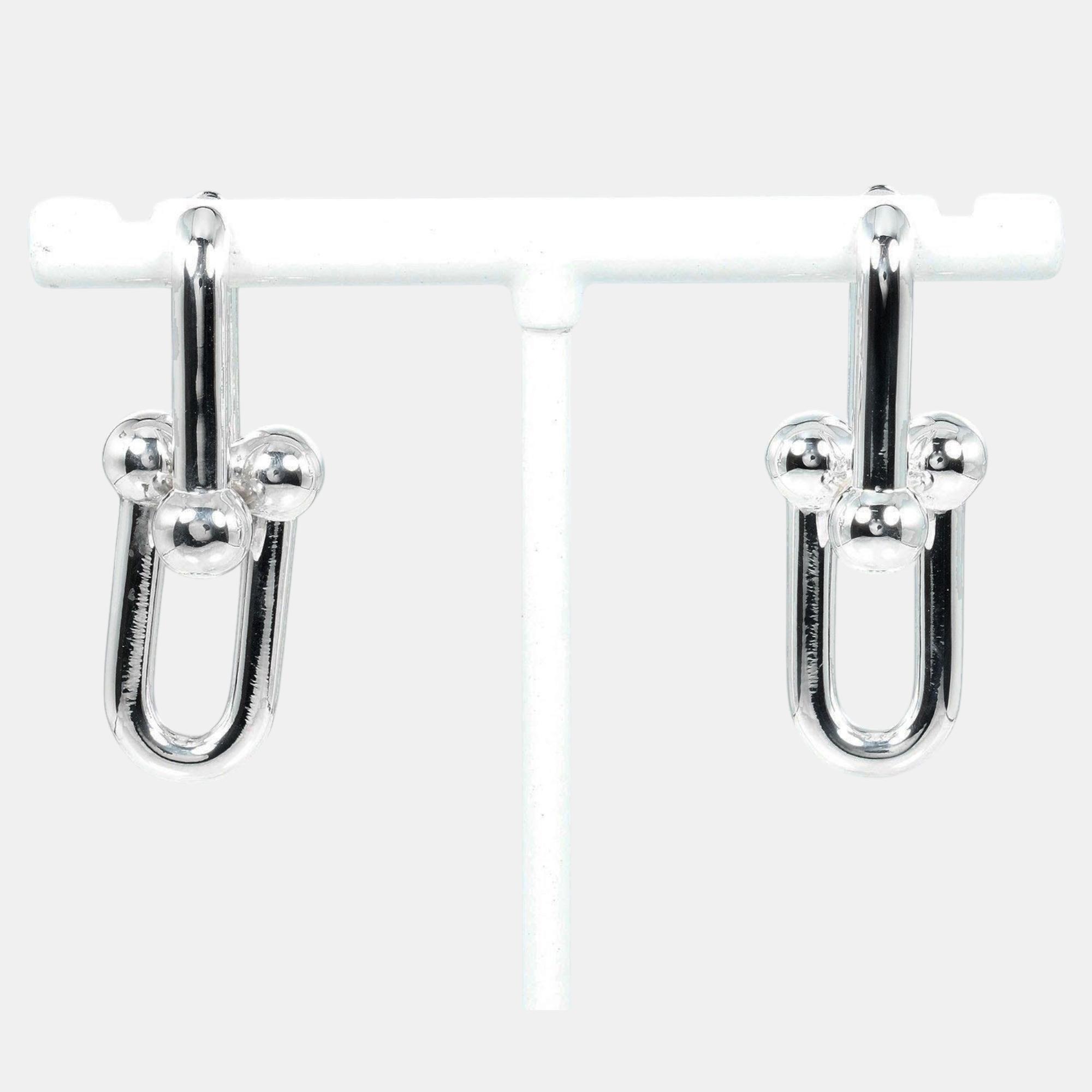 

Tiffany & Co. Silver Hardware Large Link Drop Earrings