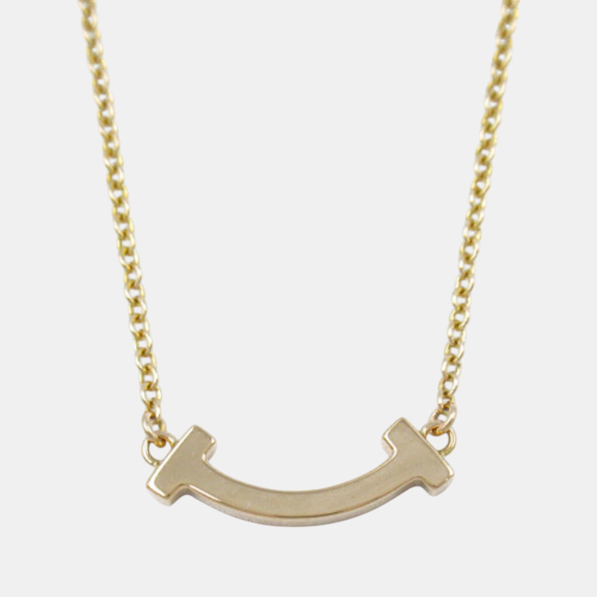 

Tiffany & Co. 18K Yellow Gold T Smile Mini Necklace