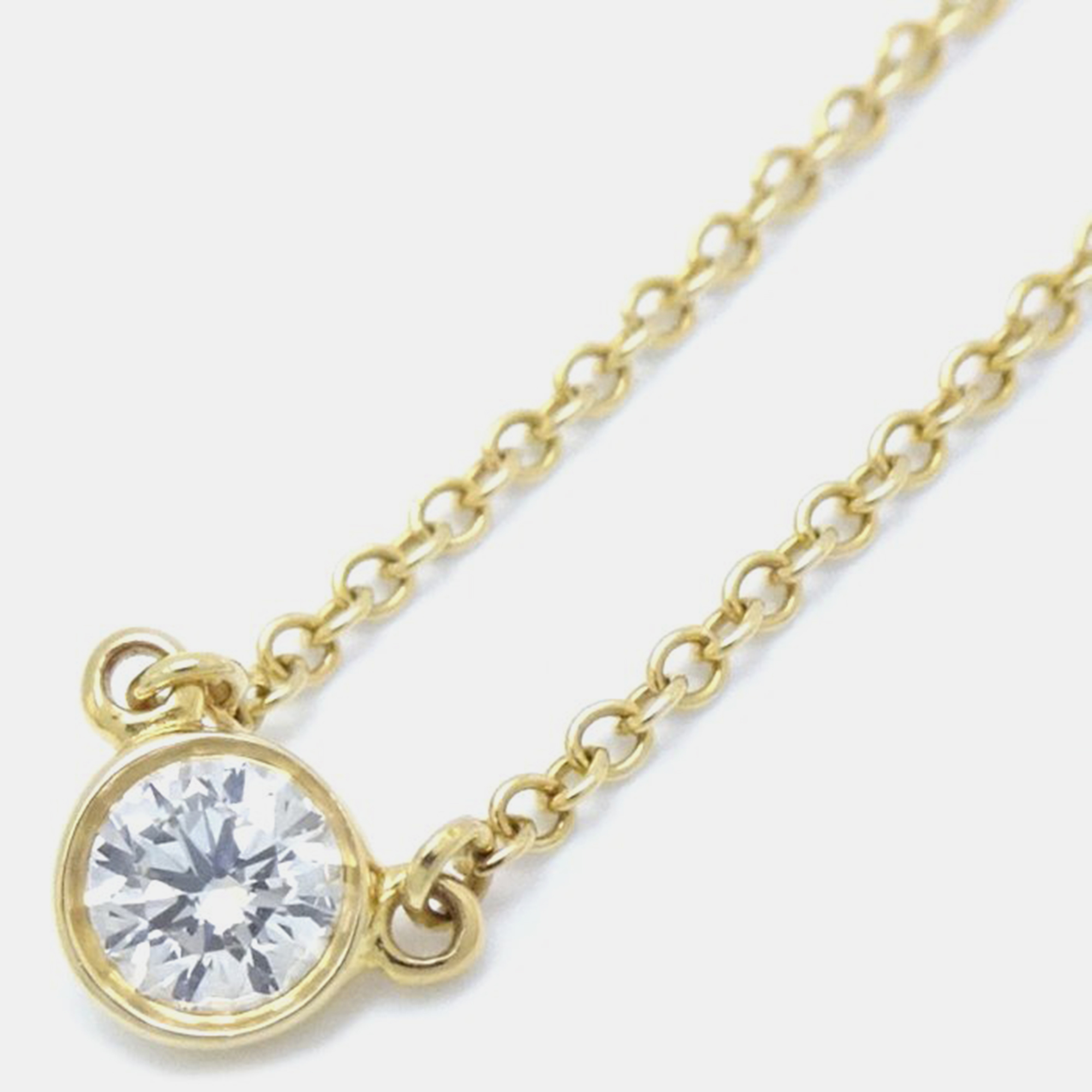 

Tiffany & Co. 18K Yellow Gold Diamonds by the Yard Pendant Necklace