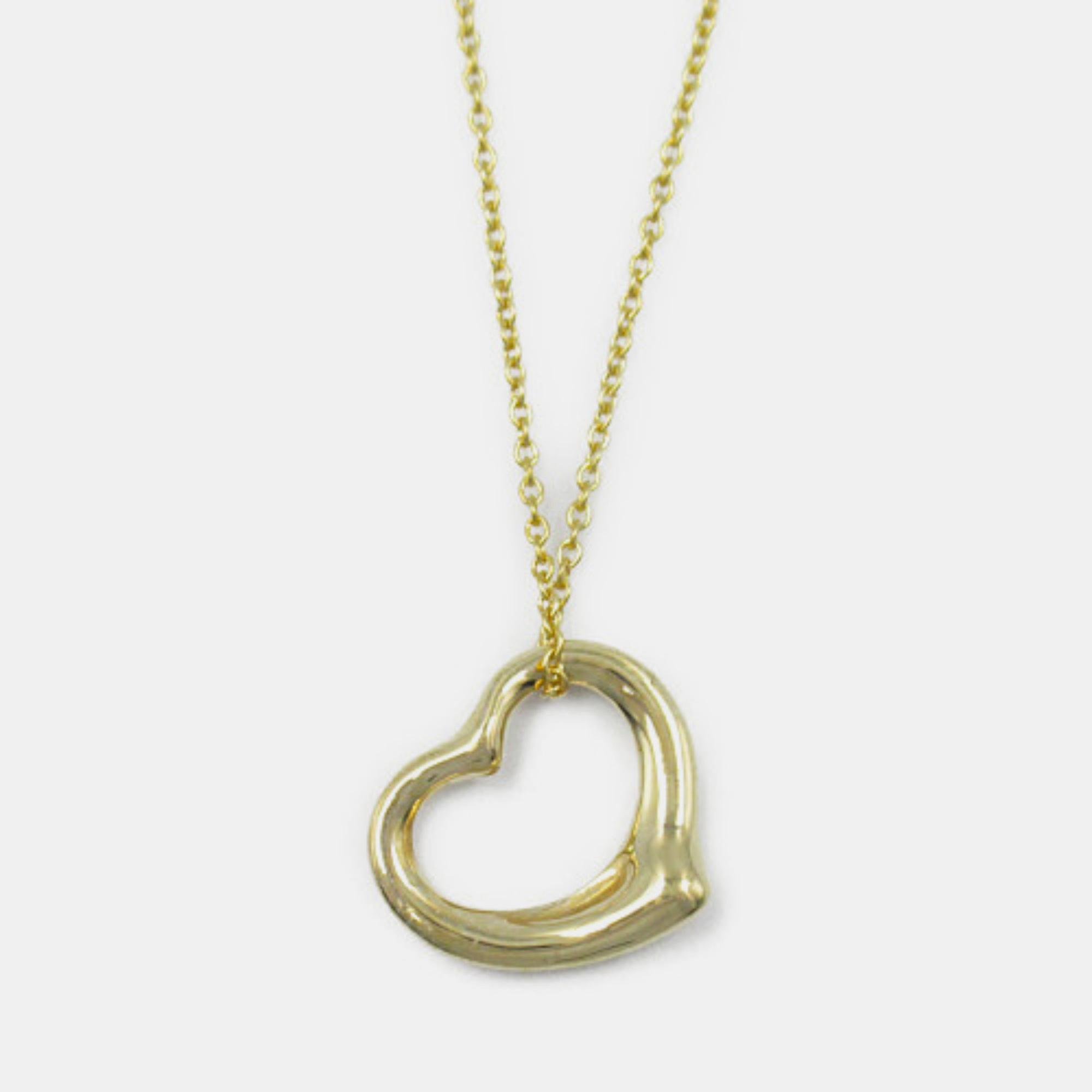 

Tiffany & Co. 18K Yellow Gold Open Heart Pendant Necklace