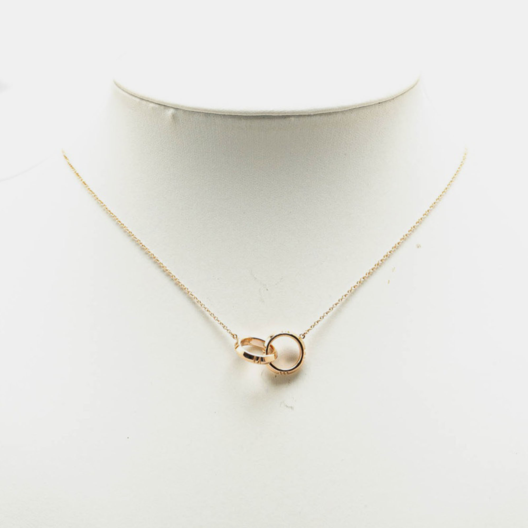 

Tiffany & Co. 18K Rose Gold Atlas X Interlocking Pendant Necklace