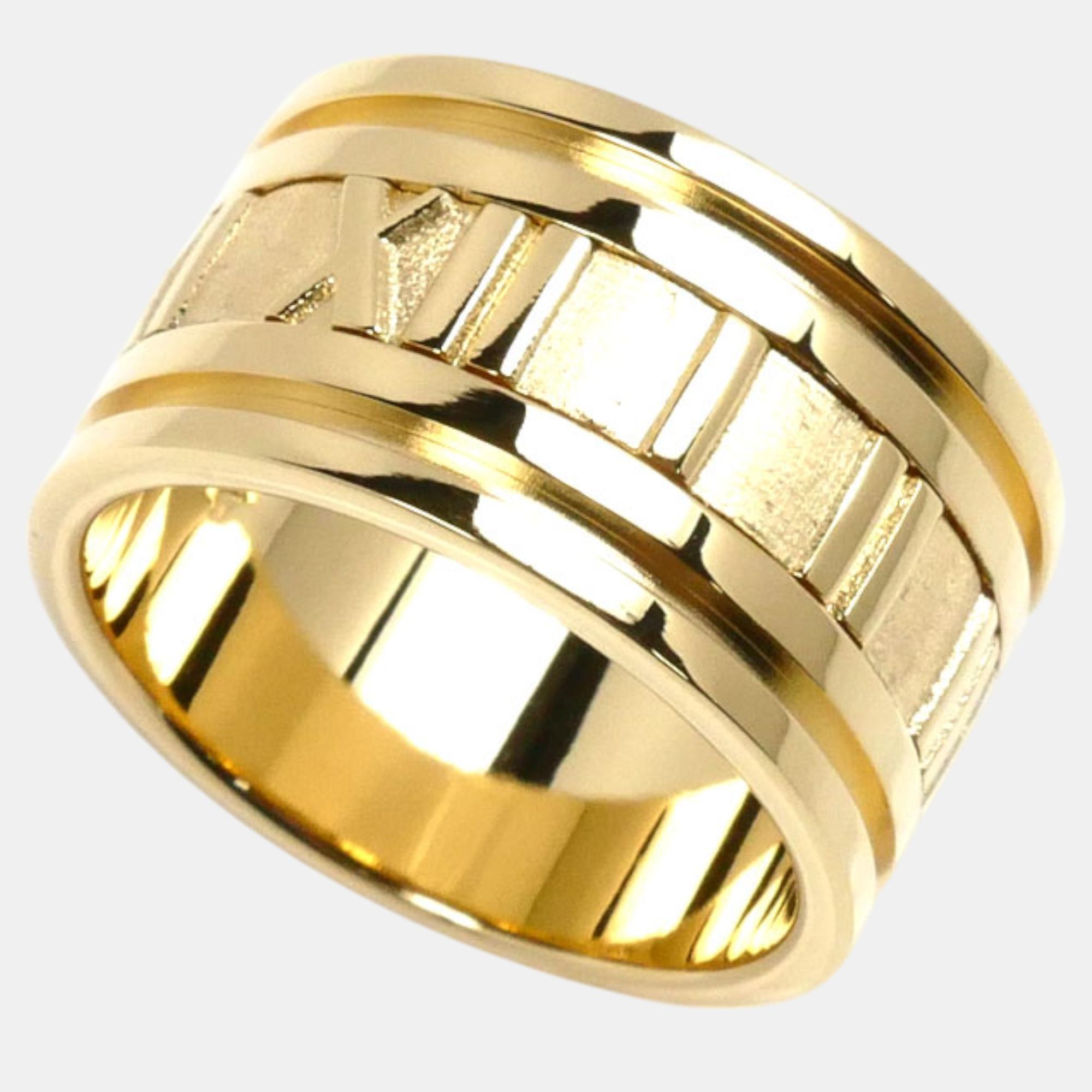 

Tiffany & Co. 18K Yellow Gold Atlas Band Ring EU 57