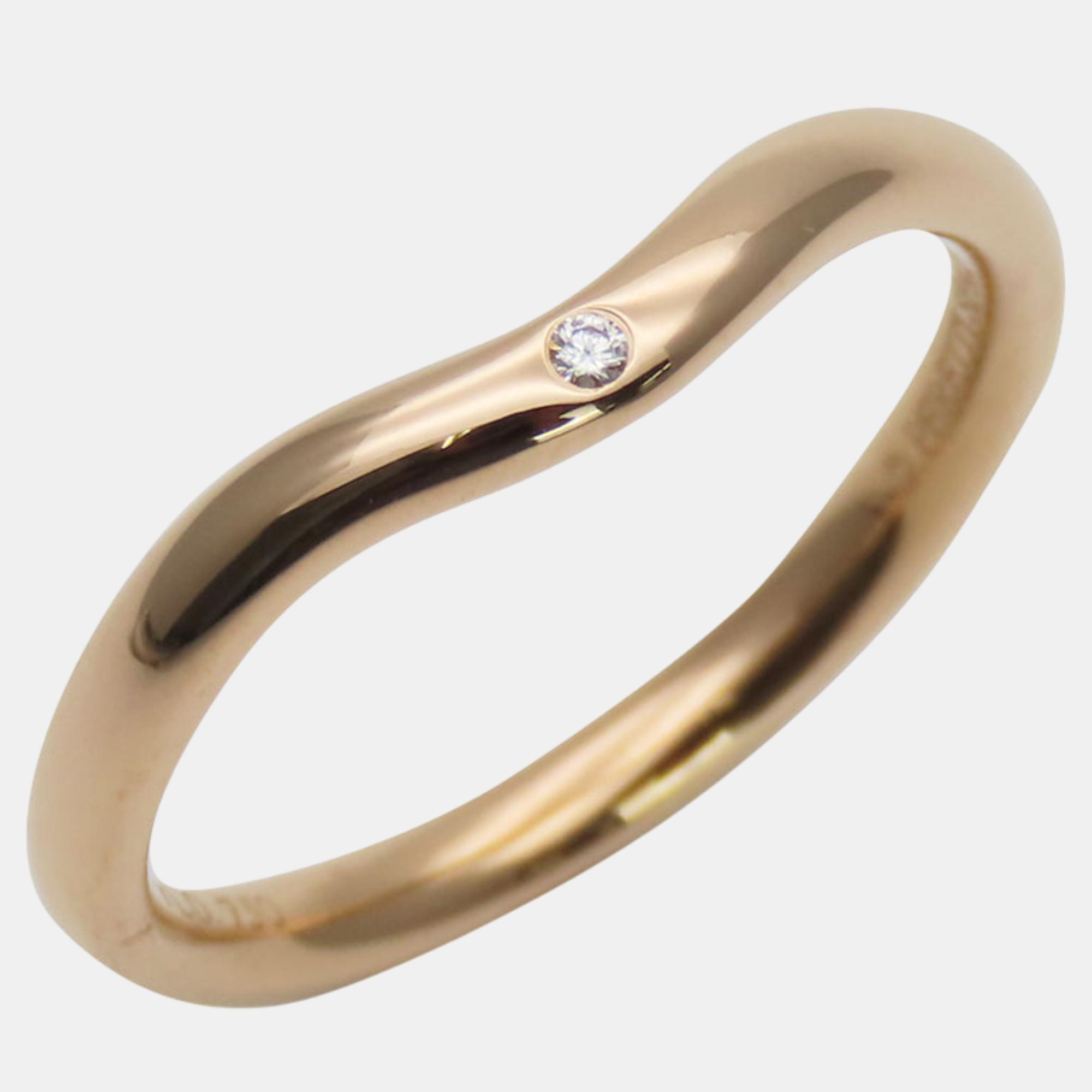 

Tiffany & Co. 18K Pink Gold Curved Band Ring EU .5