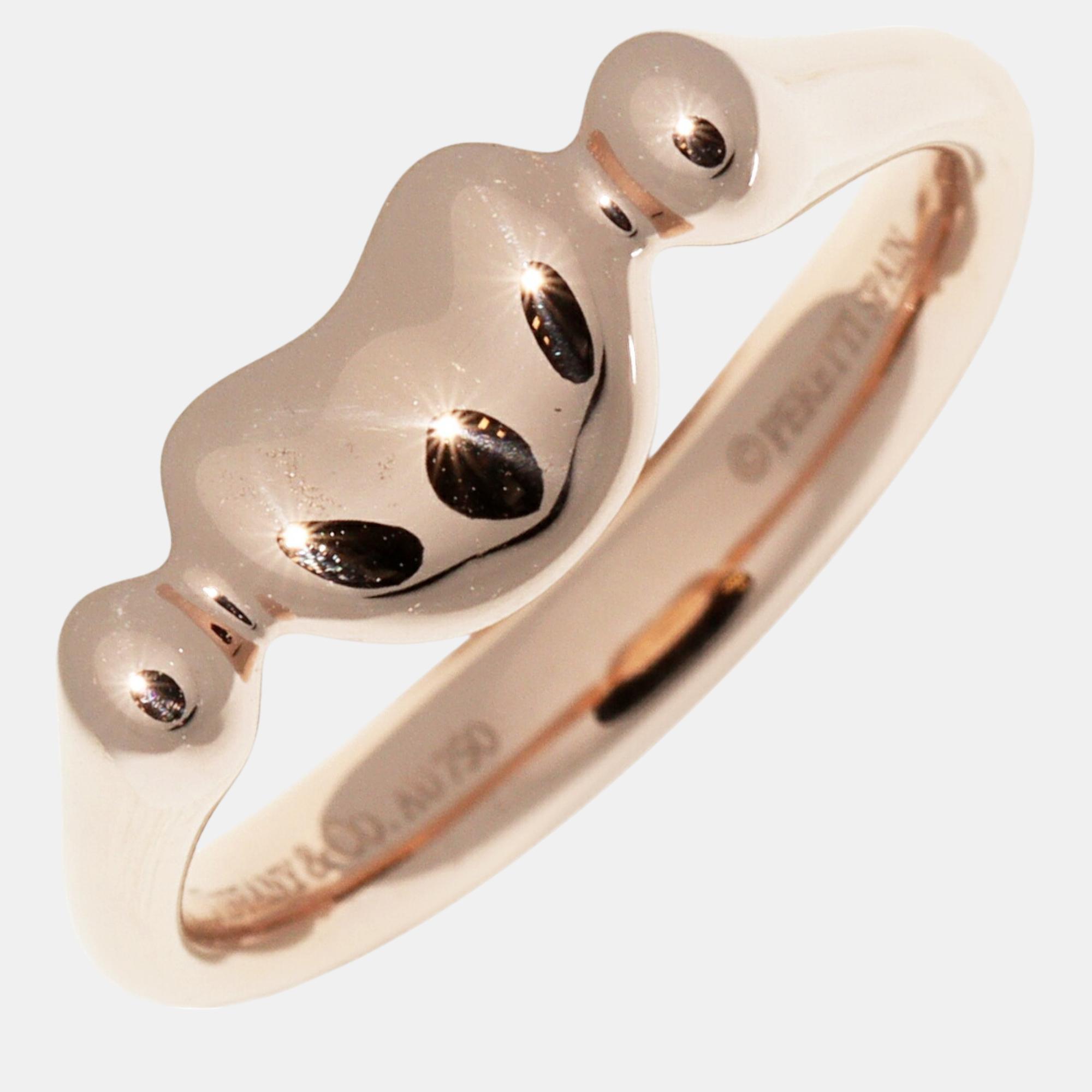 

Tiffany & Co. 18K Pink Gold Elsa Peretti Bean Ring EU