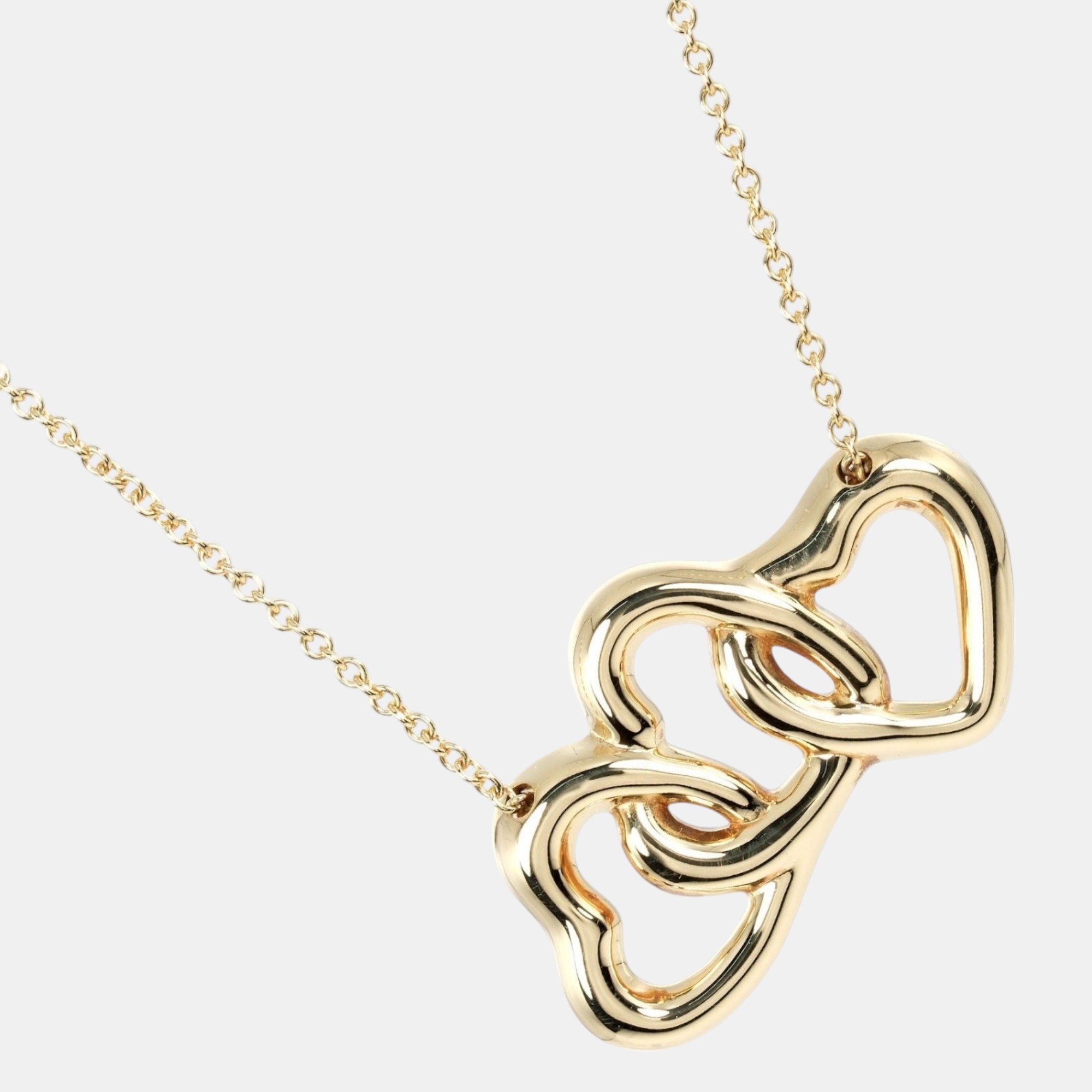 

Tiffany & Co. 18K Yellow Gold Triple Heart Necklace