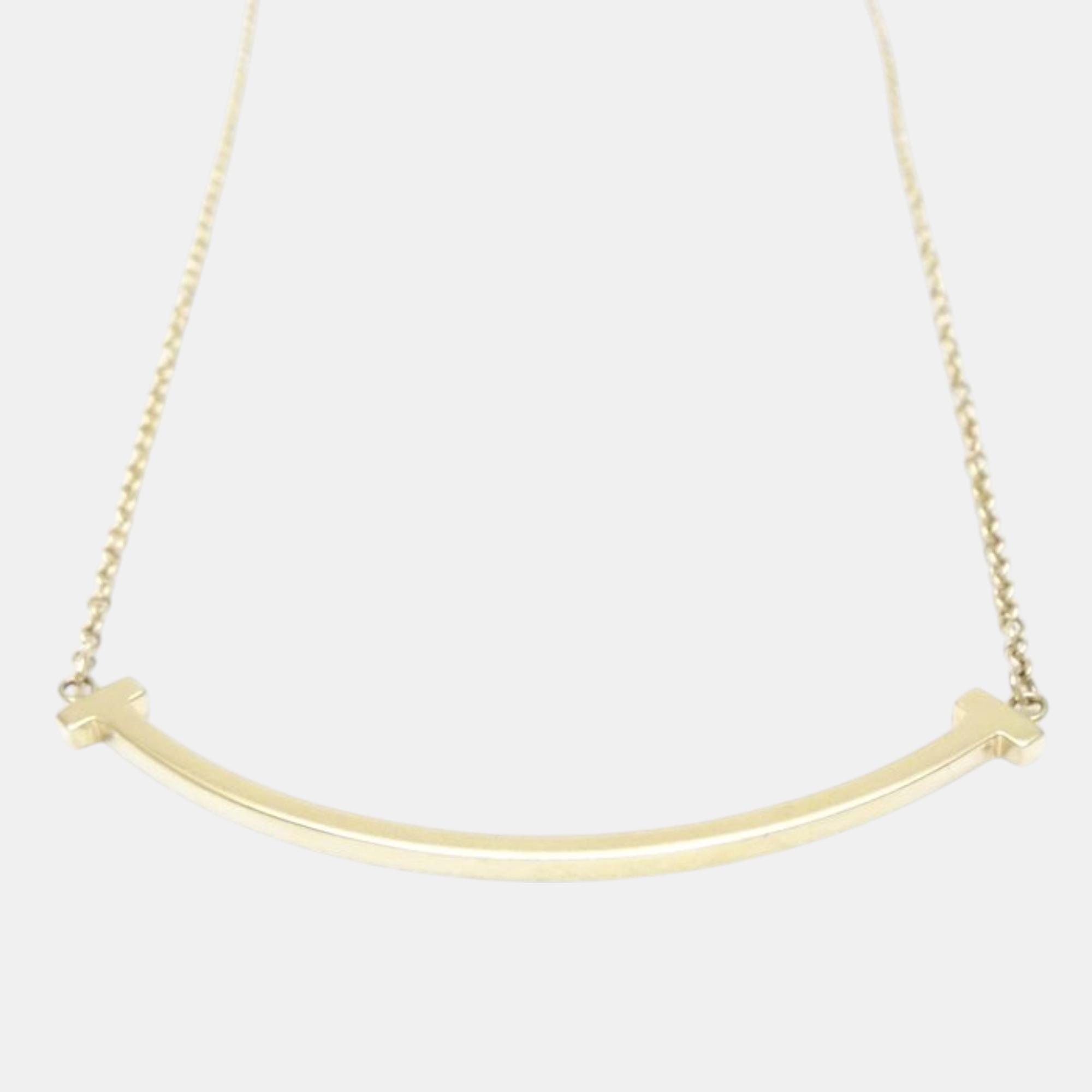 

Tiffany & Co. 18K Yellow Gold T Smile Necklace