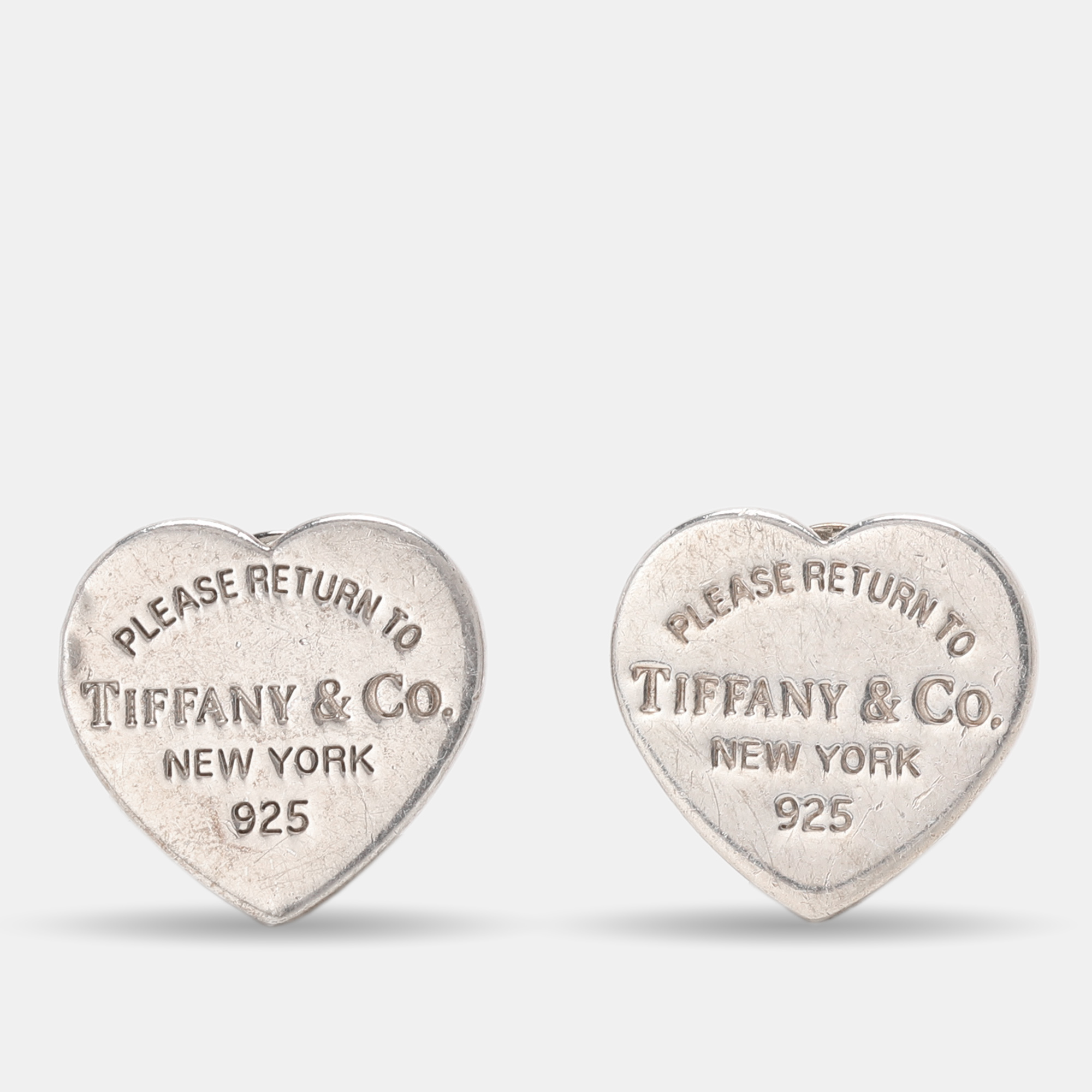 

Tiffany & Co. Return to Tiffany Heart Tag Sterling Silver Earrings