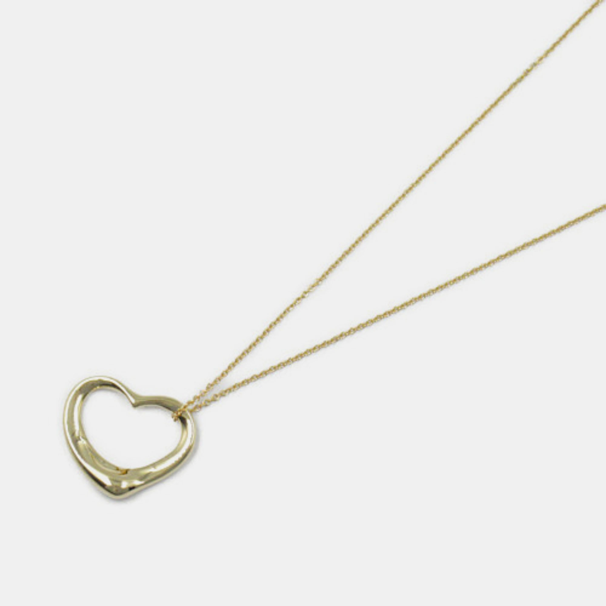 

Tiffany & Co. 18K Yellow Gold Open Heart Pendant Necklace