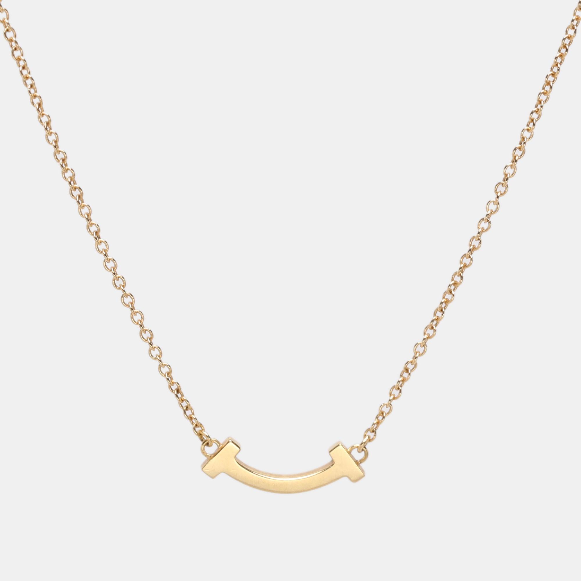 

Tiffany & Co. T Smile Mini 18k Rose Gold Necklace