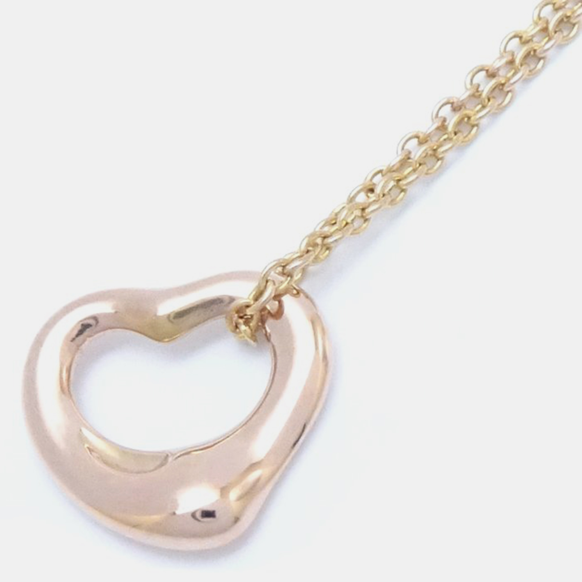 

Tiffany & Co. 18K Rose Gold Elsa Peretti Open Heart Pendant Necklace