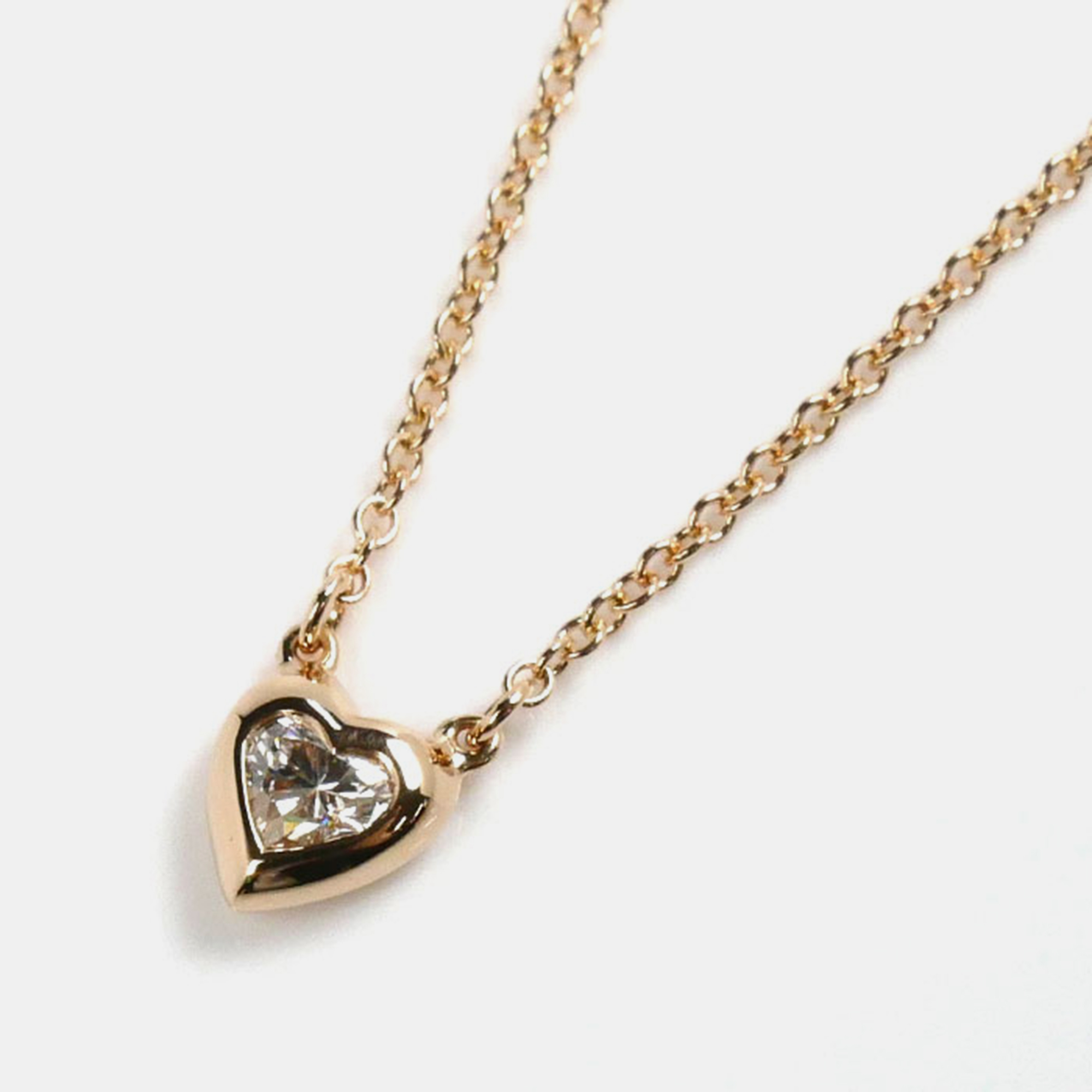 

Tiffany & Co. 18K Rose Gold and Diamond Elsa Peretti Diamonds by the Yard Pendant Necklace