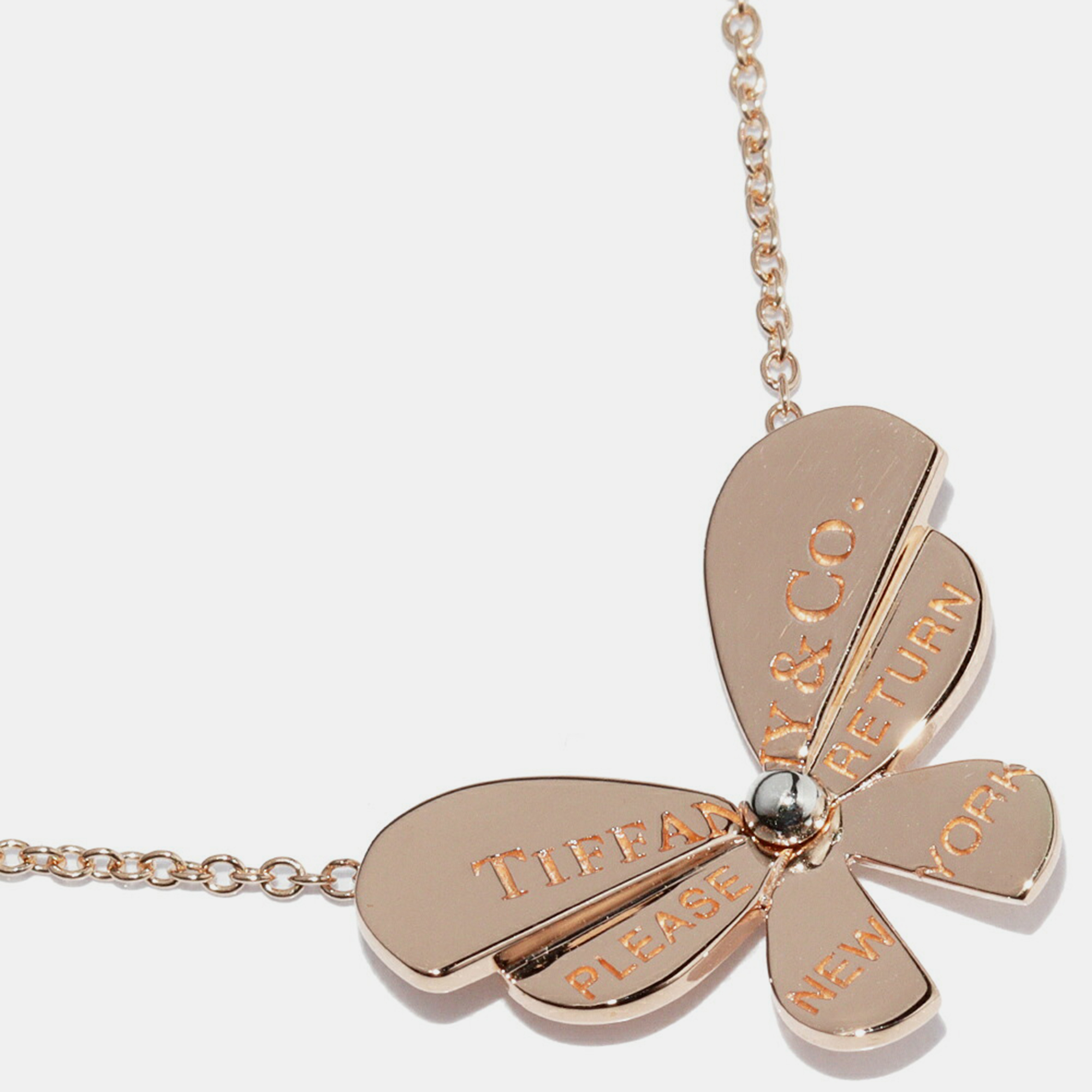 

Tiffany & Co. 18K Rose Gold Return To Tiffany Butterfly Pendant Necklace