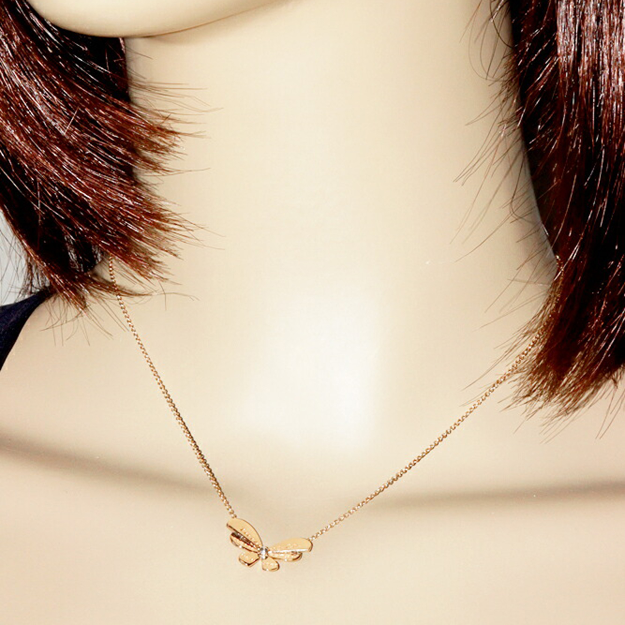 Tiffany & Co. 18K Rose Gold Return To Tiffany Butterfly Pendant Necklace 