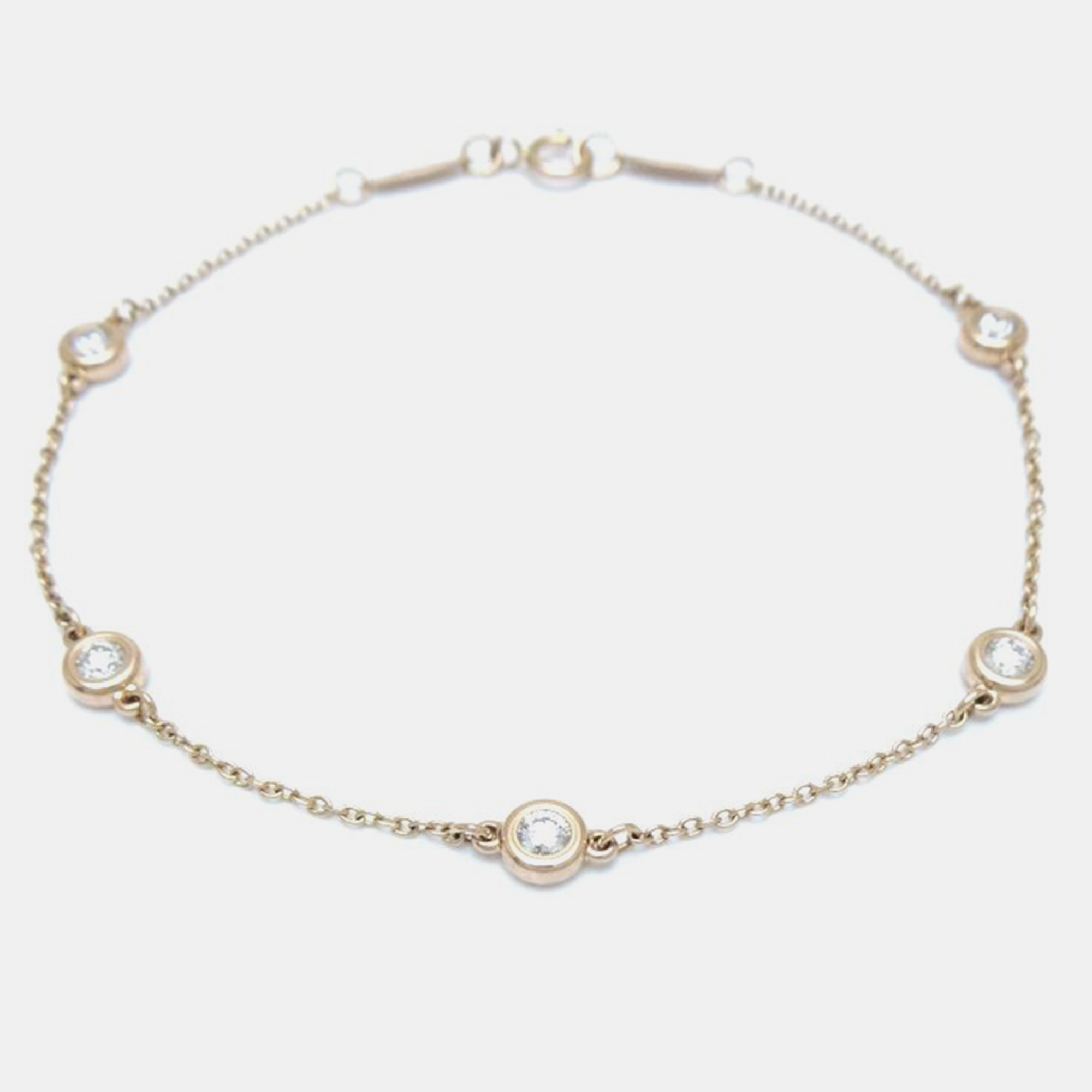 

Tiffany & Co. 18K Rose Gold and Diamond Elsa Peretti Chain Bracelet